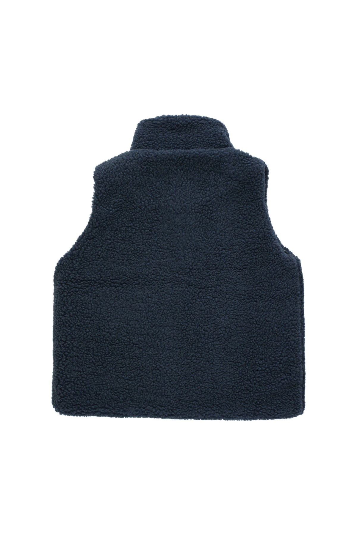 Boys & Girls Navy Color Block Sherpa Vest