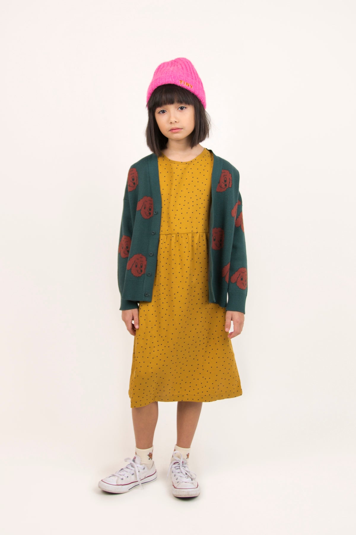Boys & Girls Sea Blue Dog Cardigan