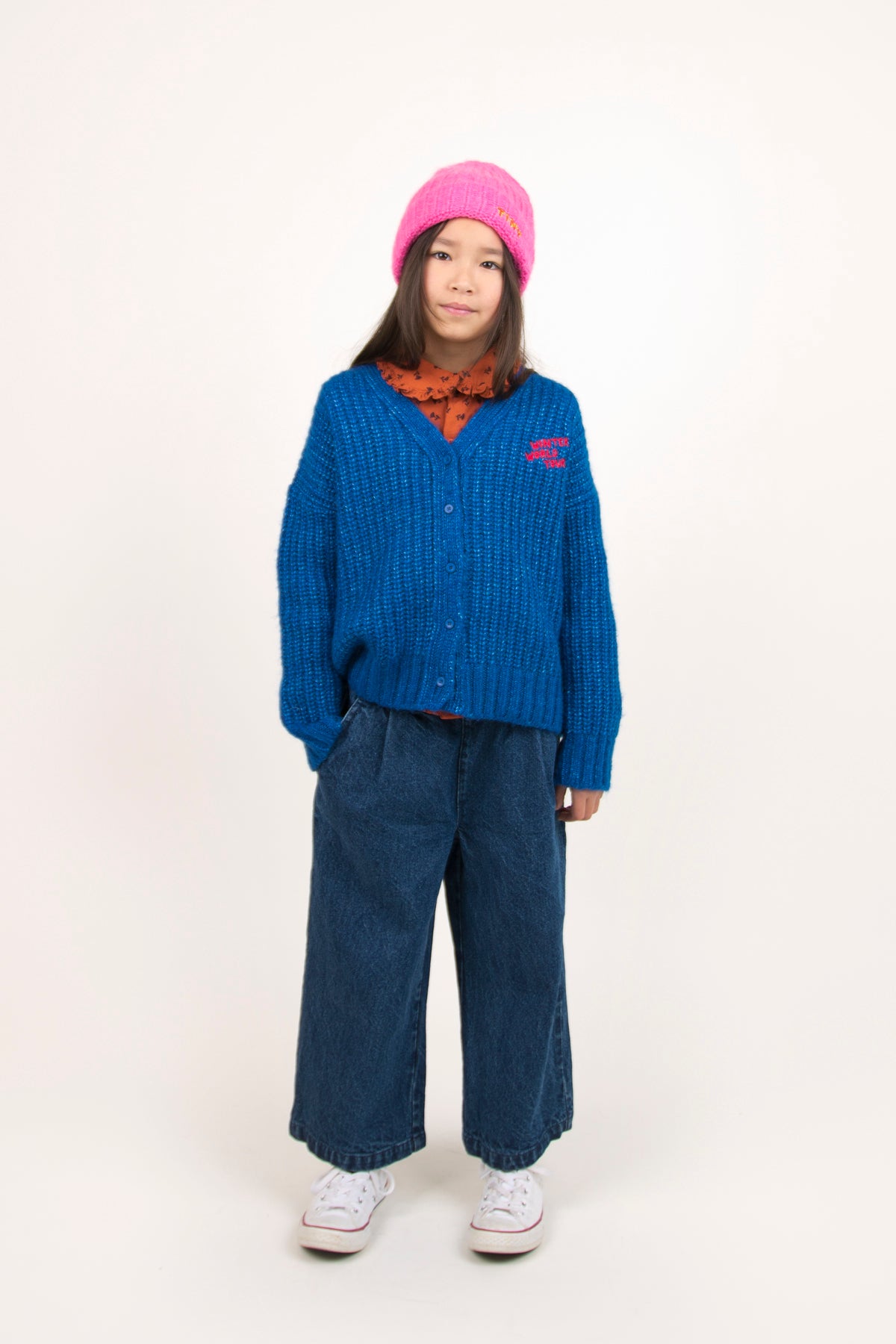 Boys & Girls Bubble Gum Logo Beanie
