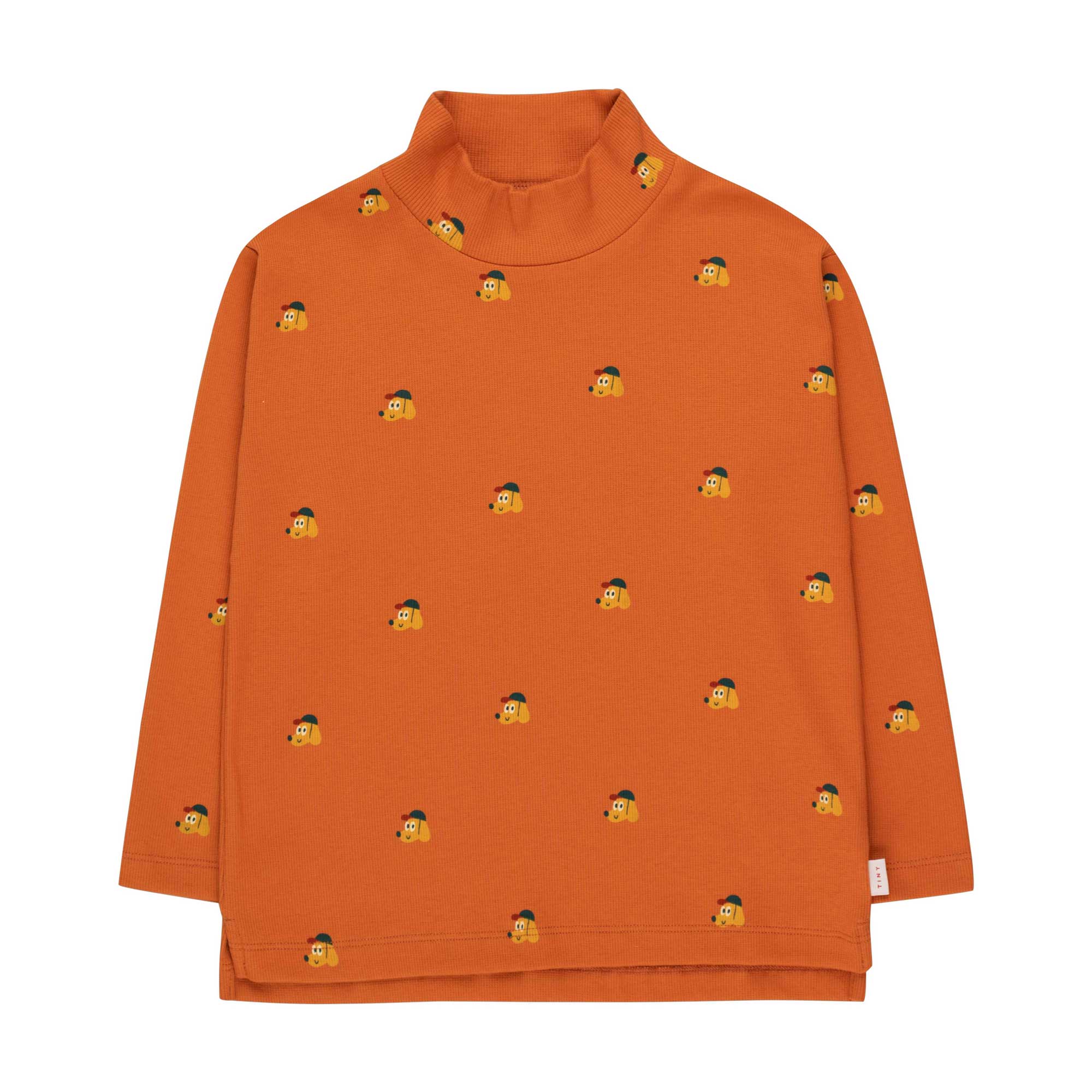 Boys & Girls Brown Printed Cotton T-Shirt