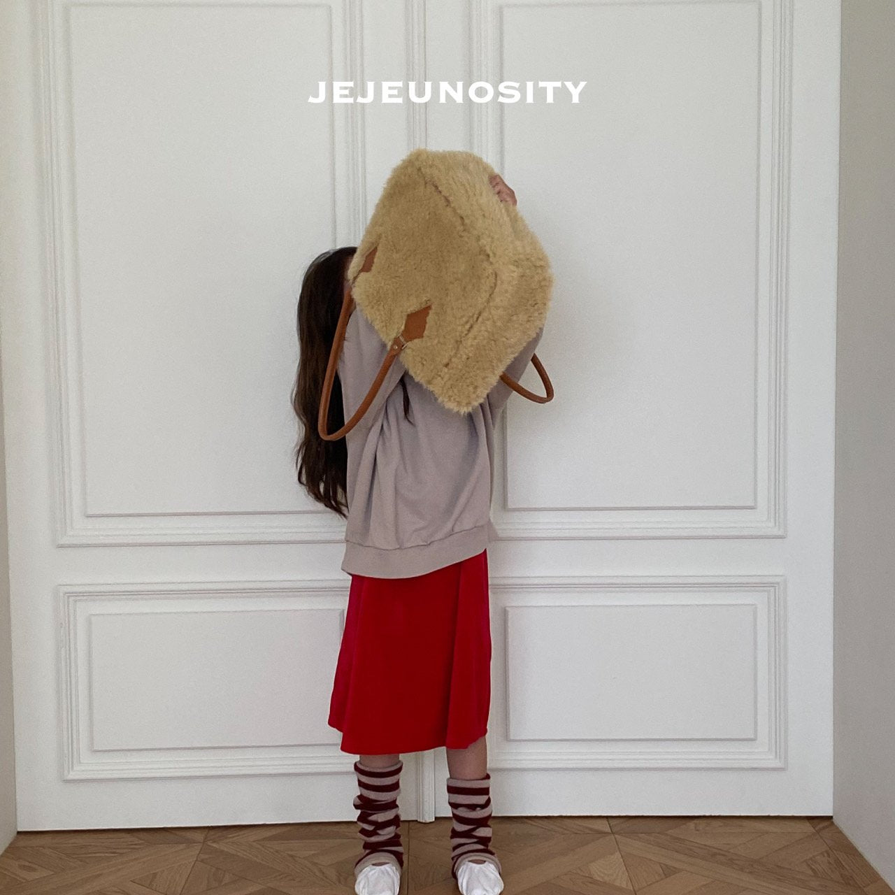 Girls Red Cotton Dress