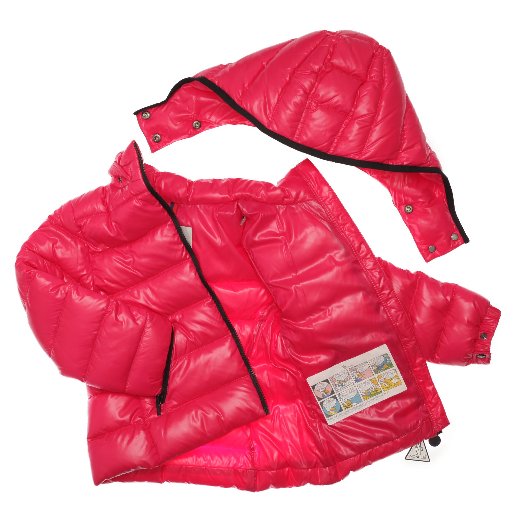 Baby Fuchsia Hooded 'Bady' Padded Down Jacket - CÉMAROSE | Children's Fashion Store - 3