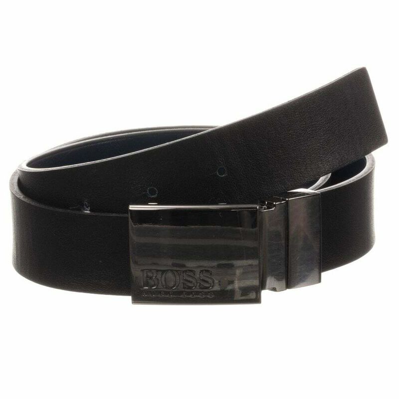 Boys Black Leather Belt