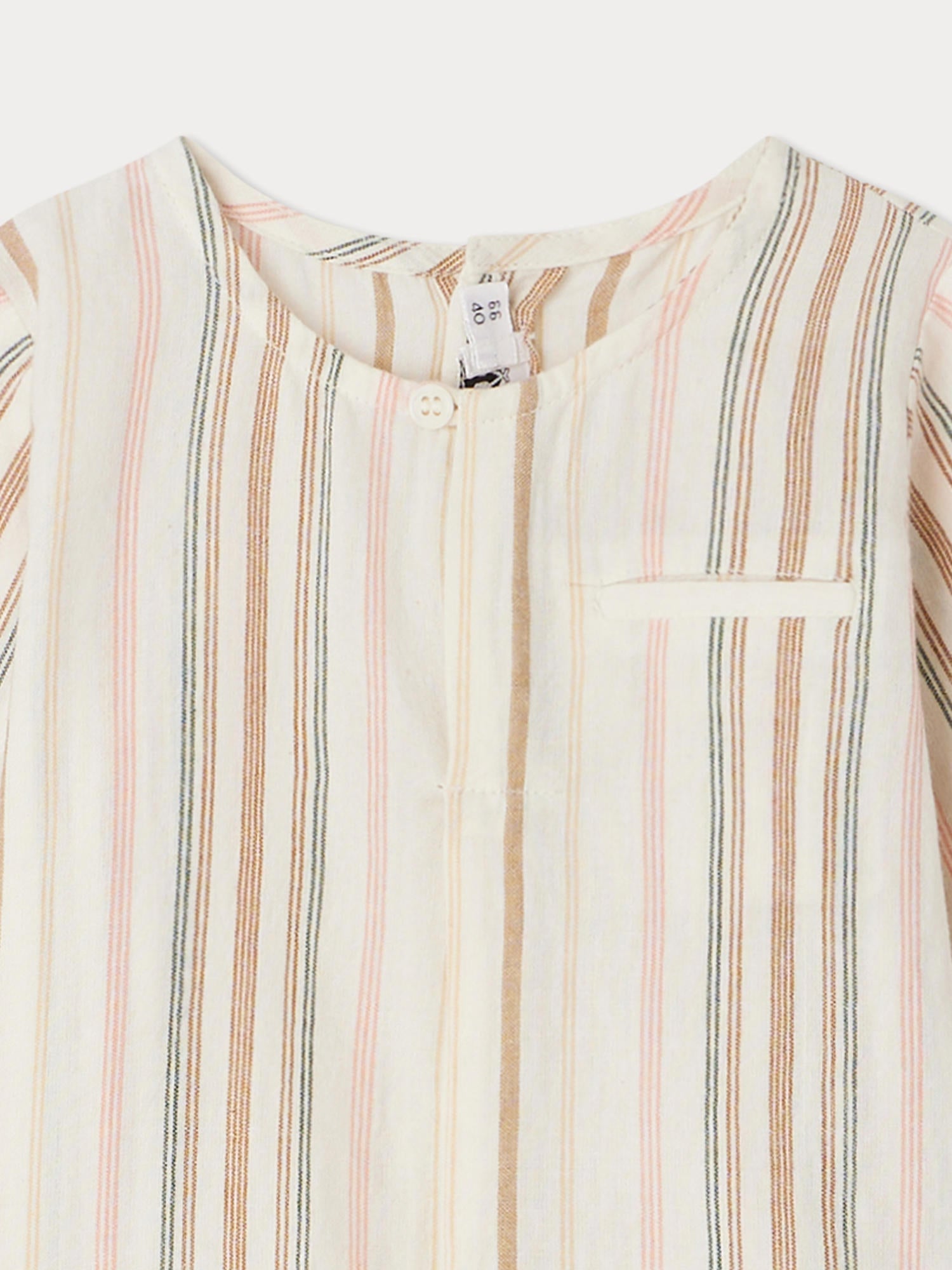 Baby Boys Multicolor Stripes Cotton Shirt