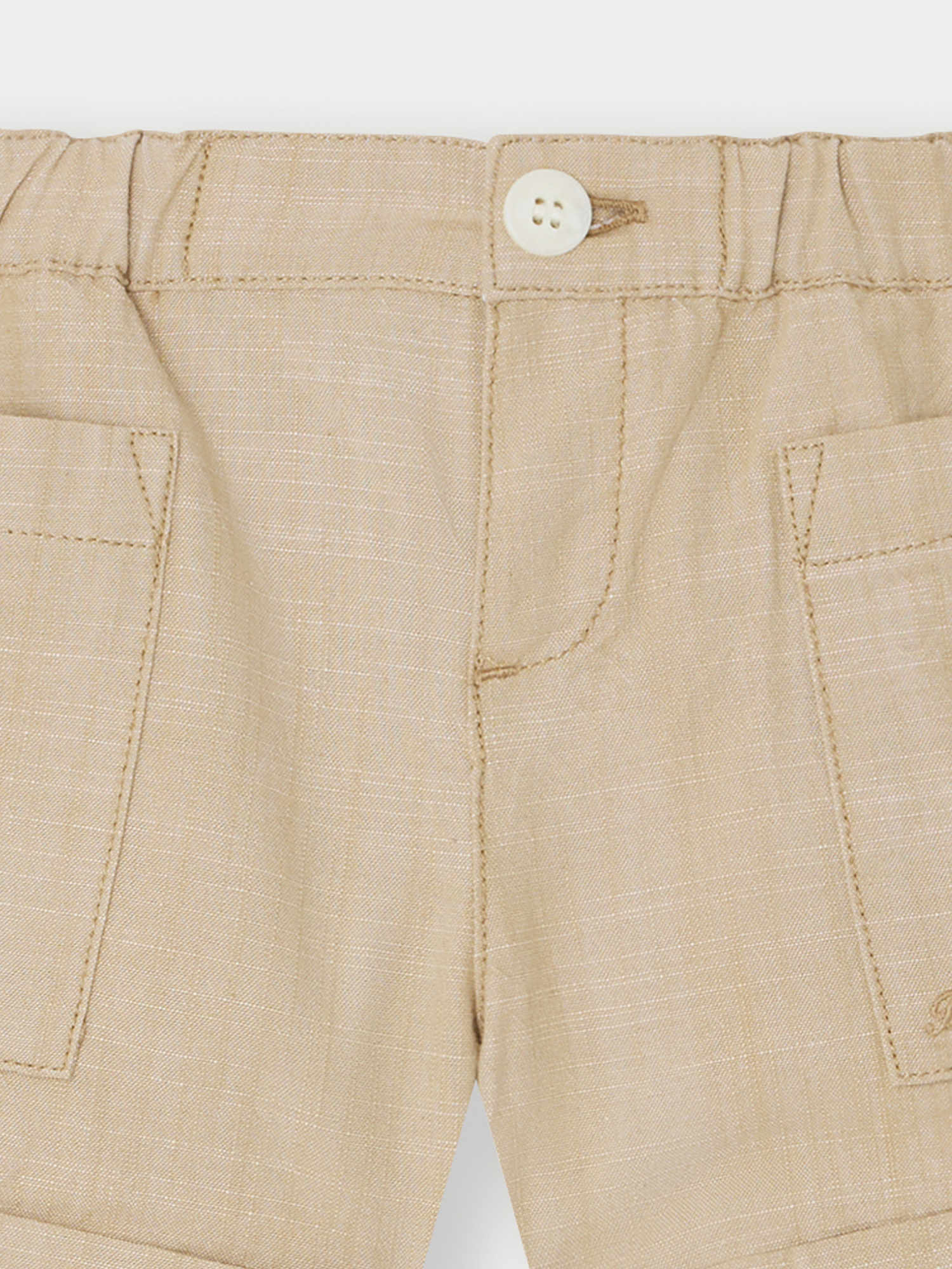 Baby Boys & Girls Sand Cotton Shorts