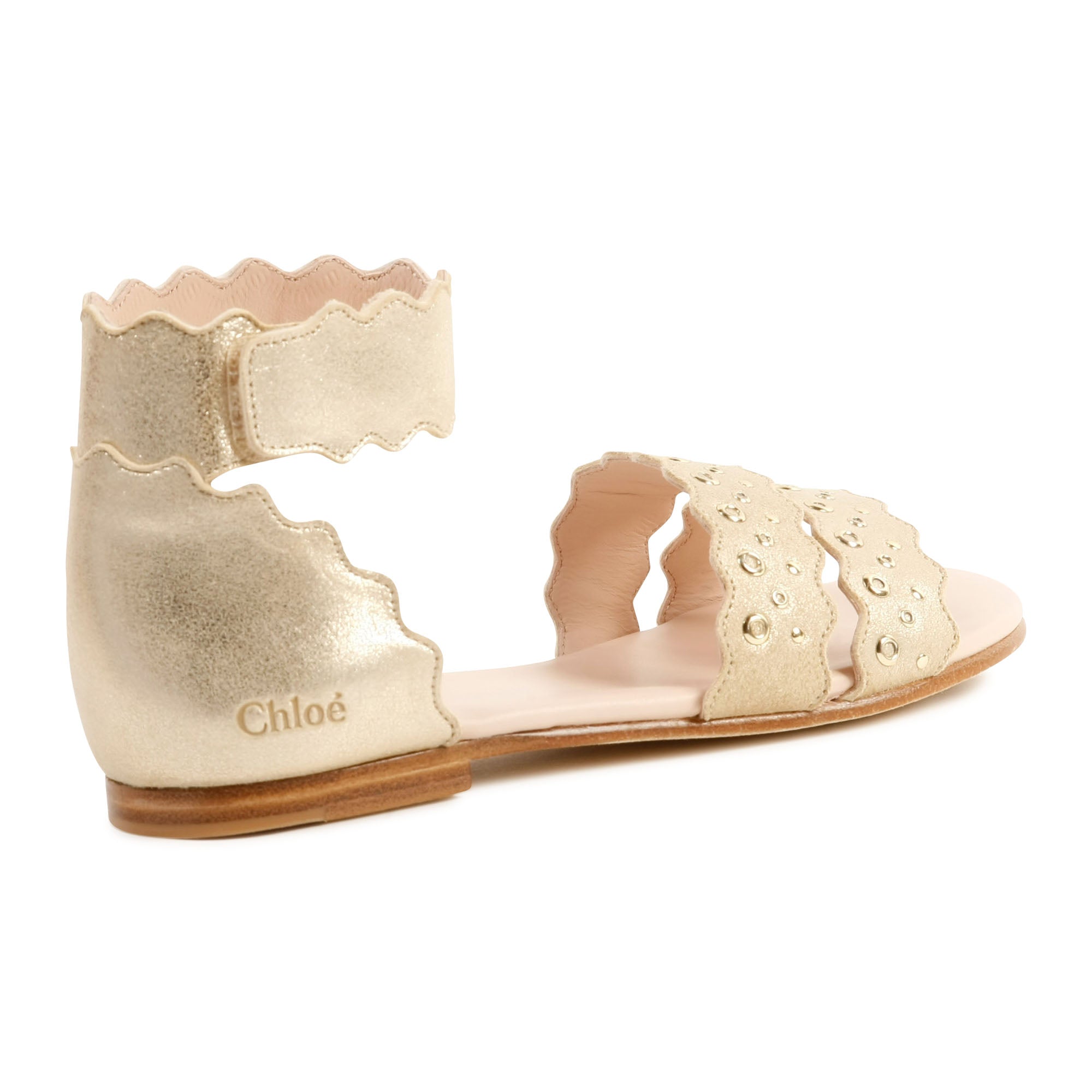 Girls Gold Sandals