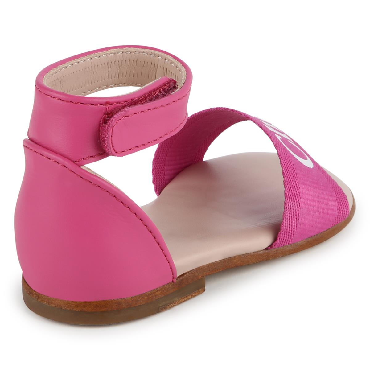 Baby Girls Fuchsia Logo Sandals