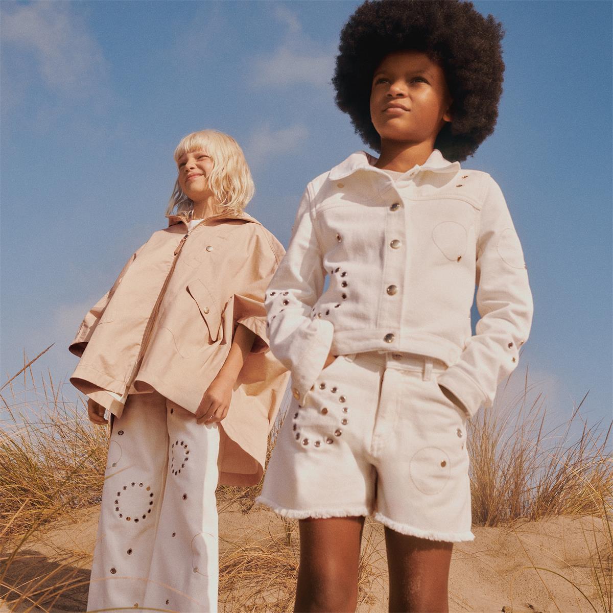 Girls White Trousers