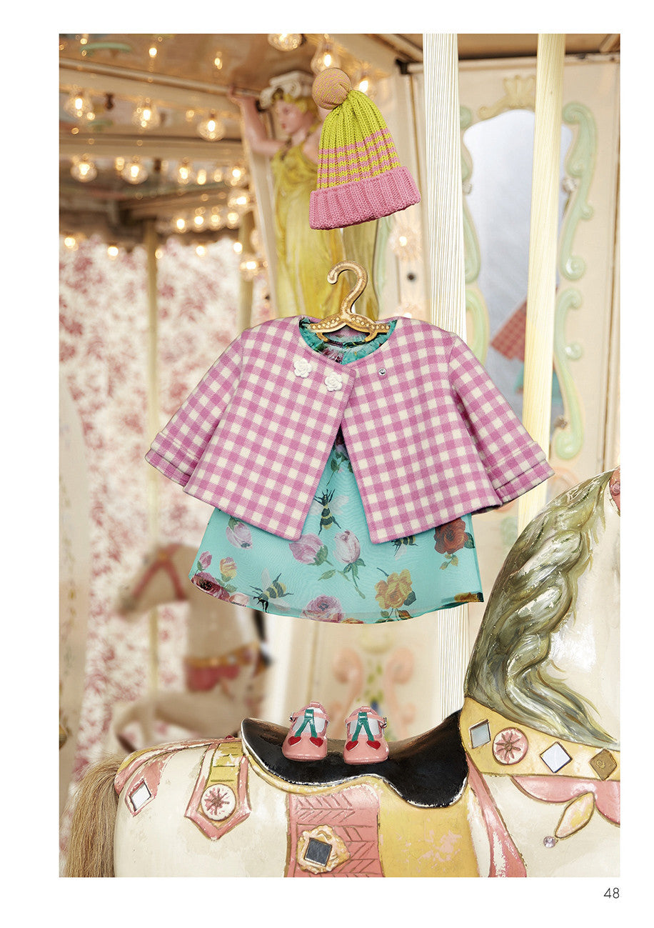 Baby Girls Pink Check Wool Jacket With Patch Trims - CÉMAROSE | Children's Fashion Store - 4