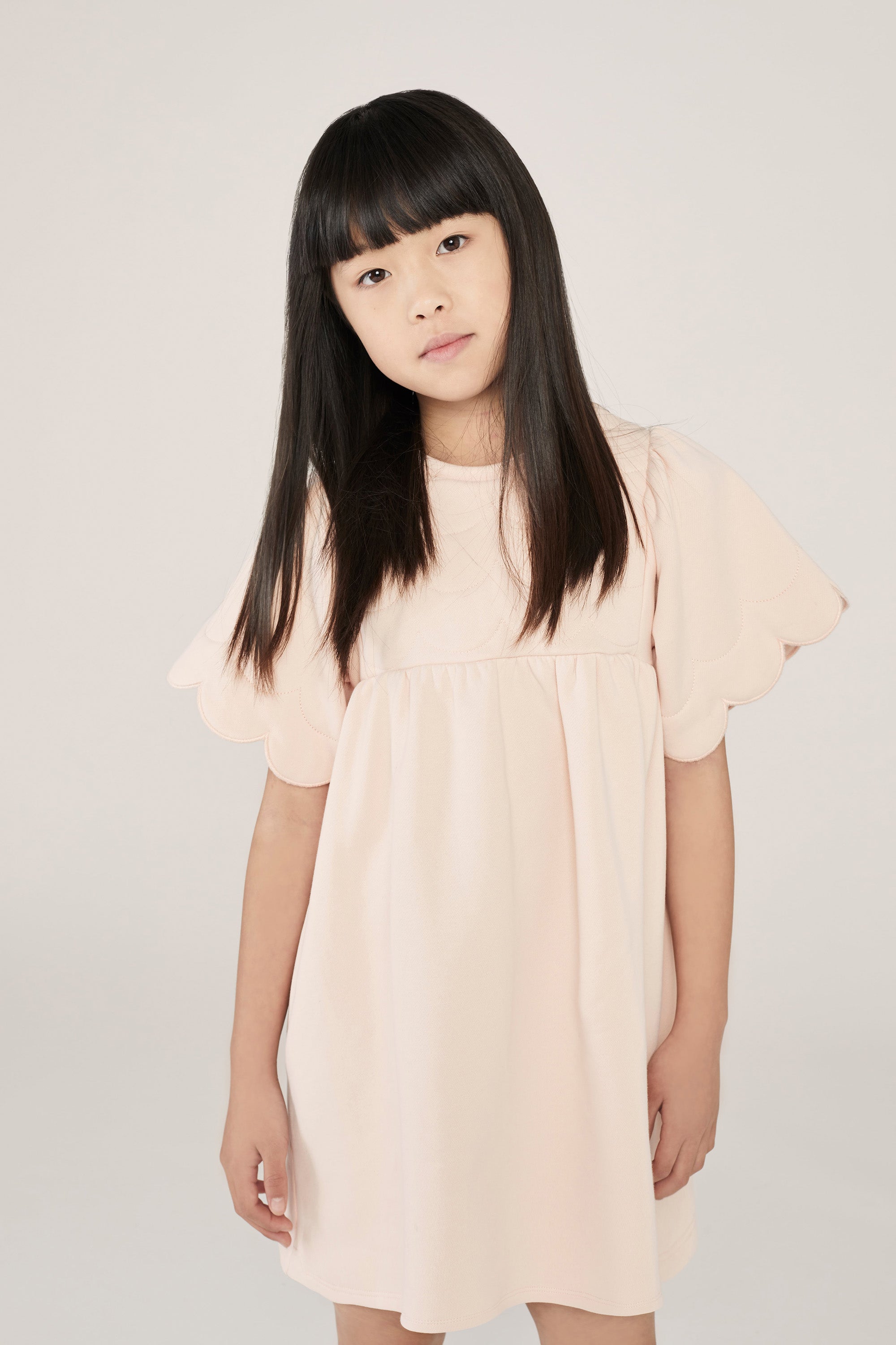 Girls Pink Cotton Dress