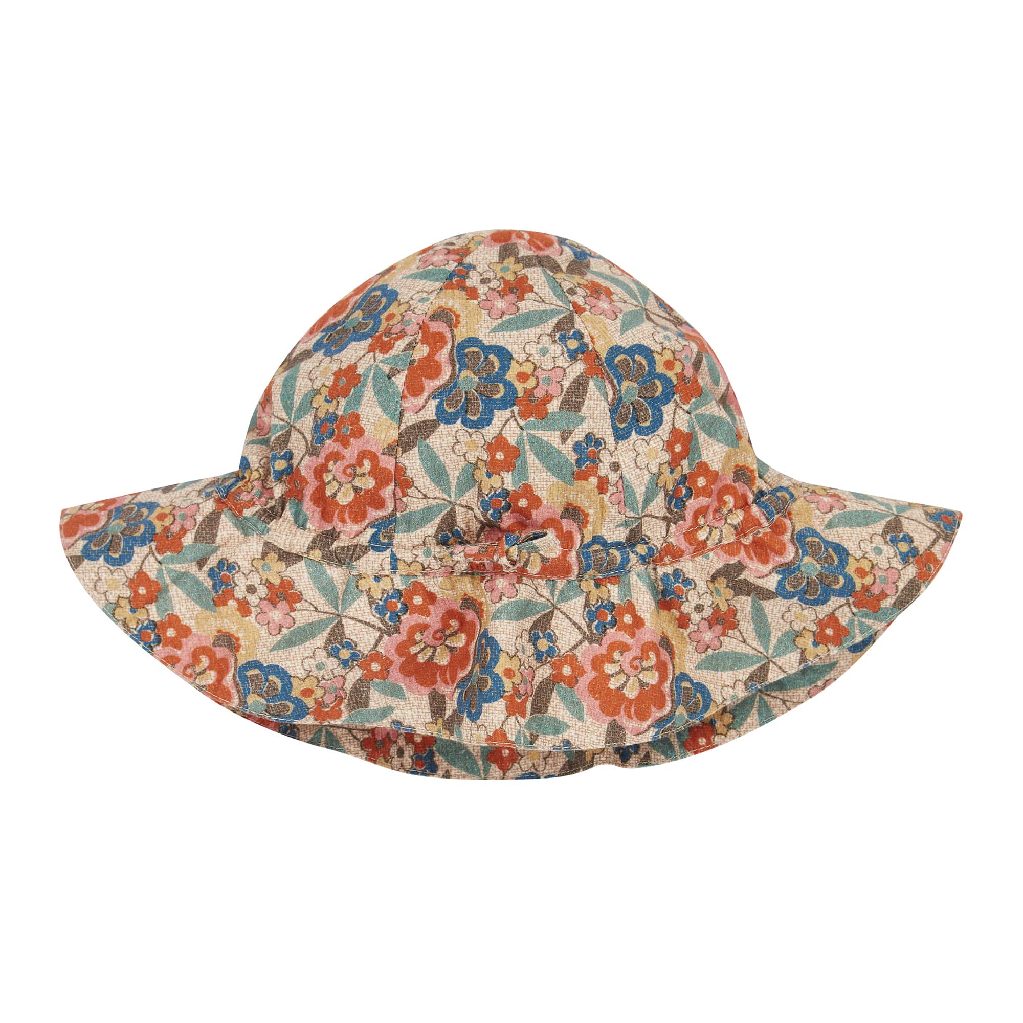 Girls Multicolor Flower Sun Hat