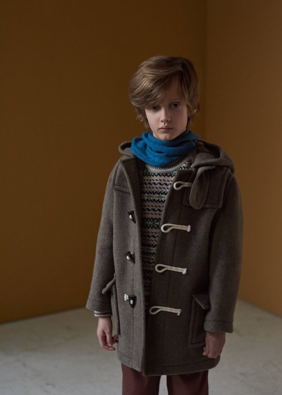 Boys Mushroom Swift Duffle Coat