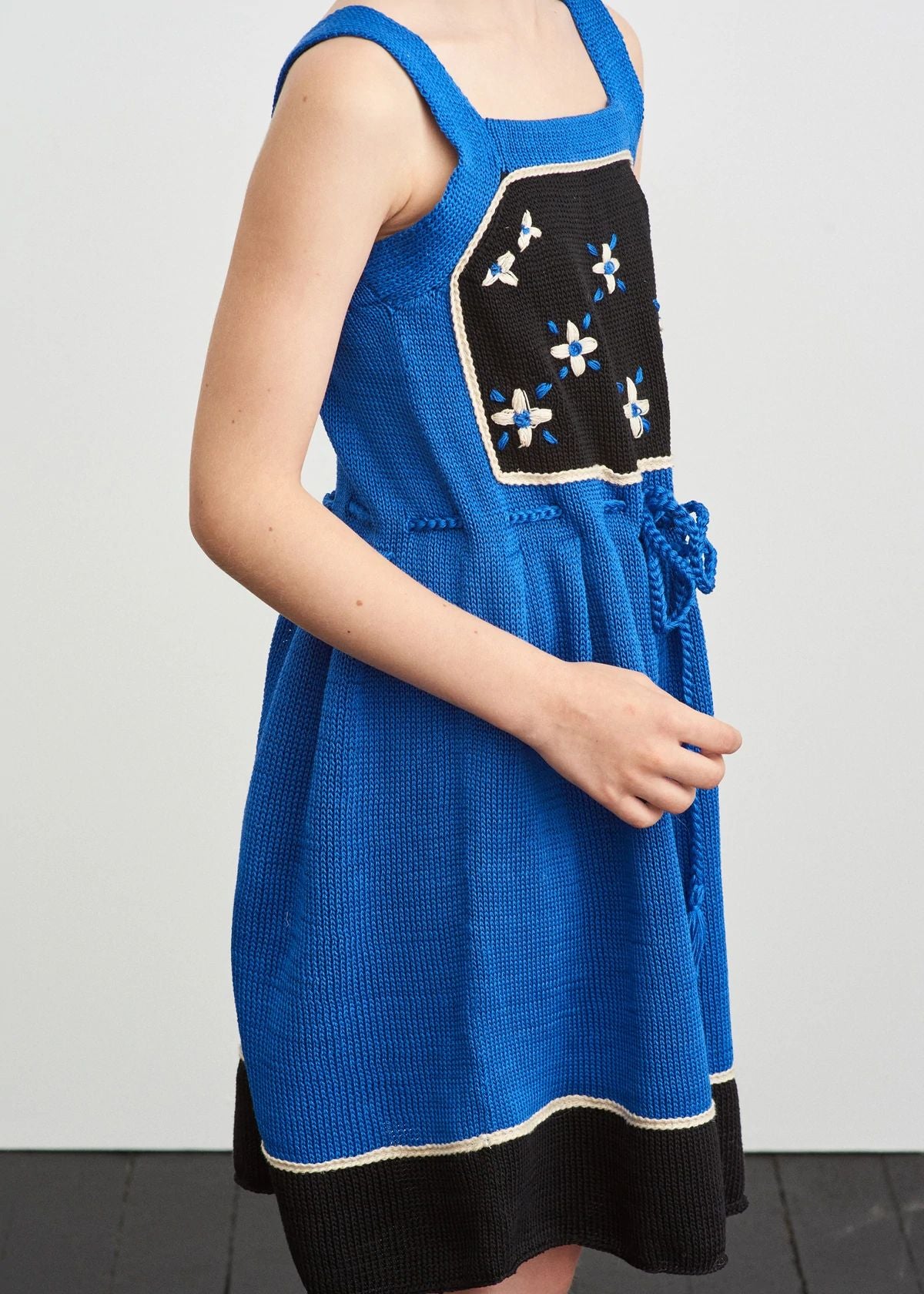 Girls Blue Cotton Dress