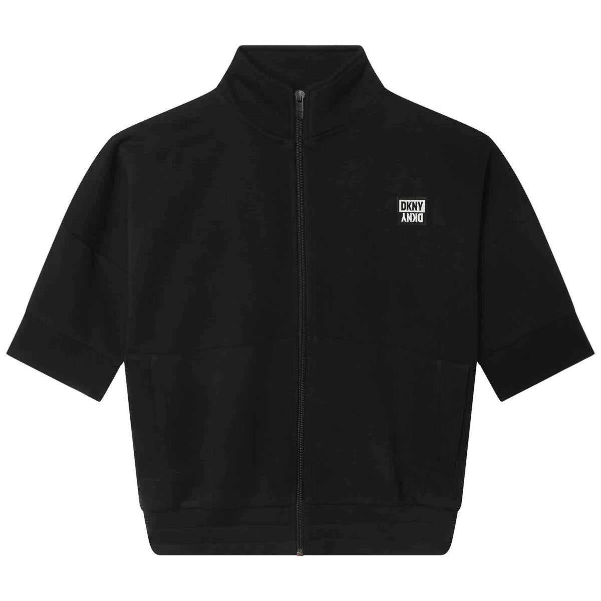 Boys & Girls Black Zip-Up Top