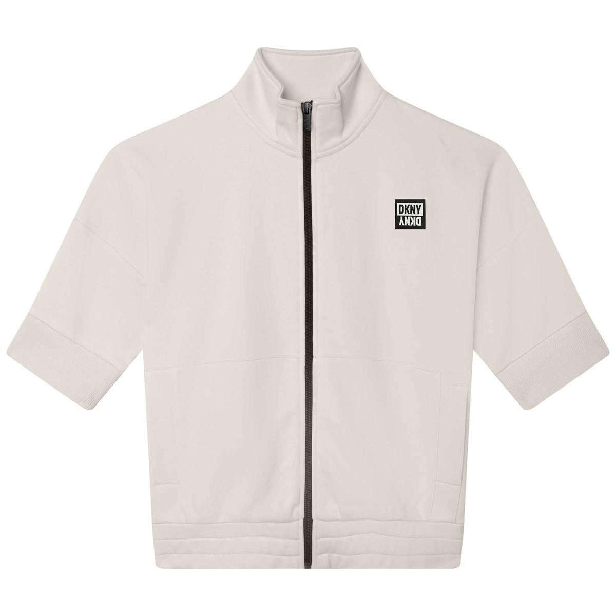 Boys & Girls White Zip-Up Top