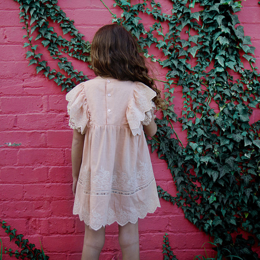 Girls Light Pink "Hermine" Dress