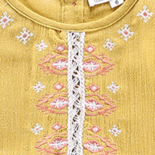 Girls Mustard "Java" Dress