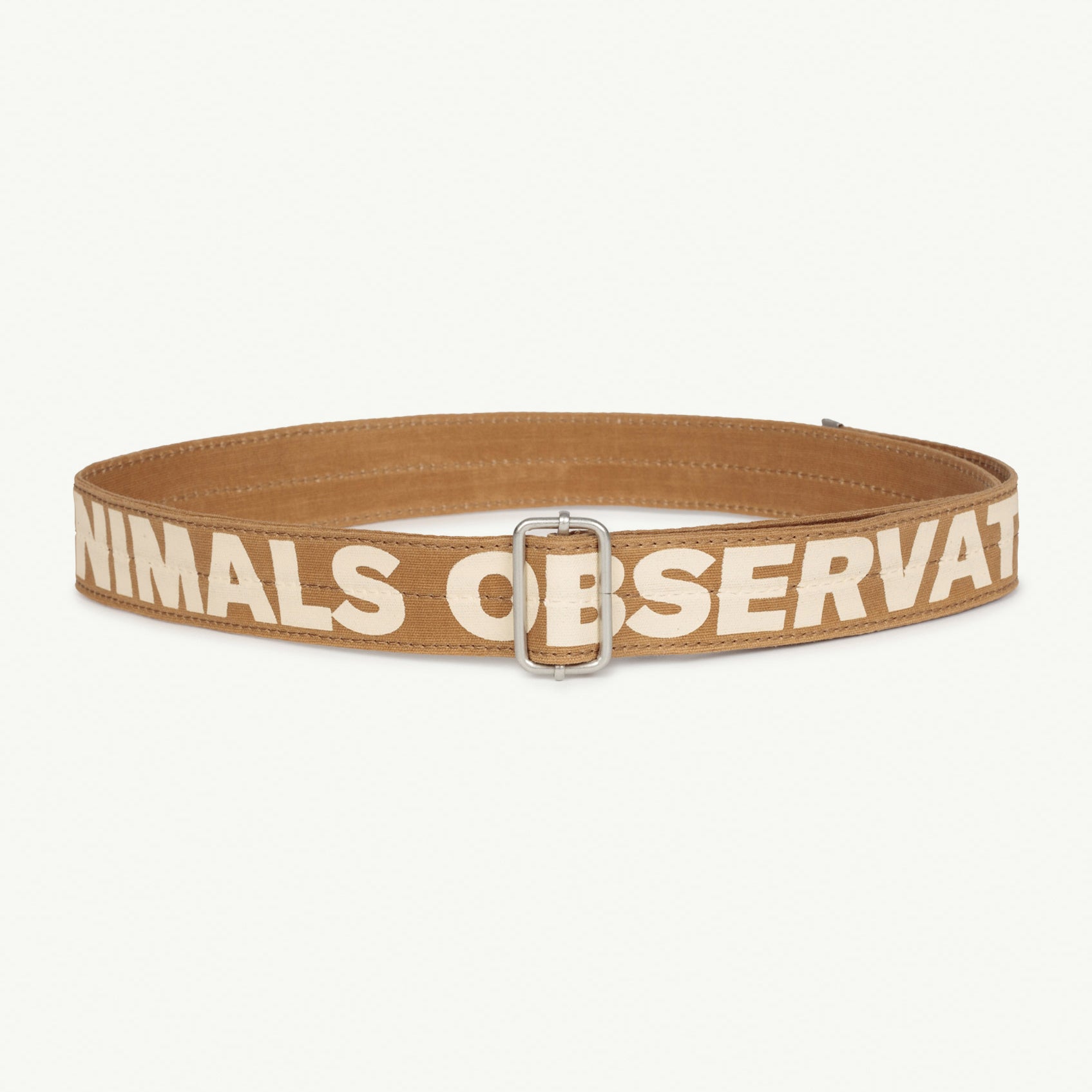 Boys & Girls Brown Logo Leather Belt