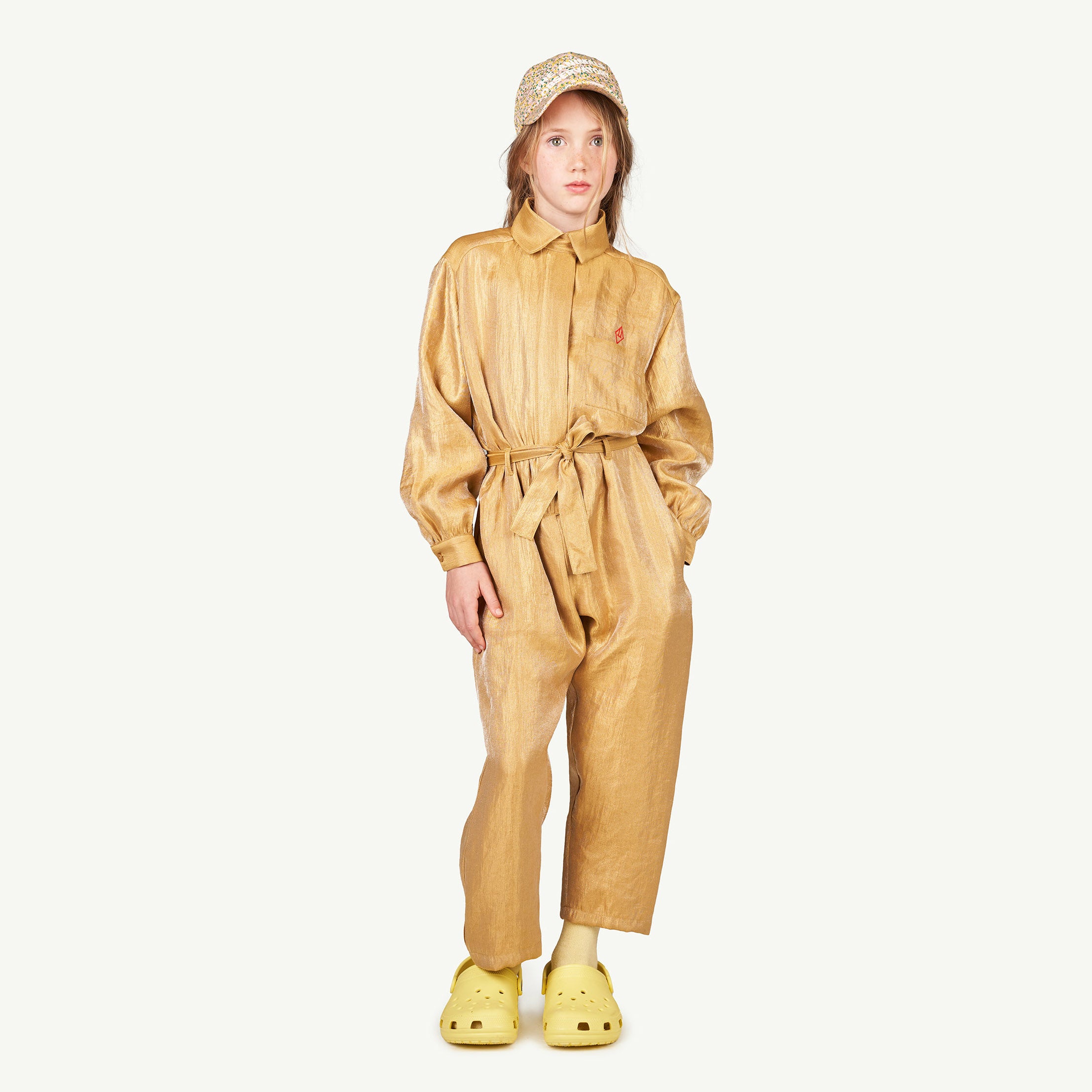 Boys & Girls Gold Logo Trousers
