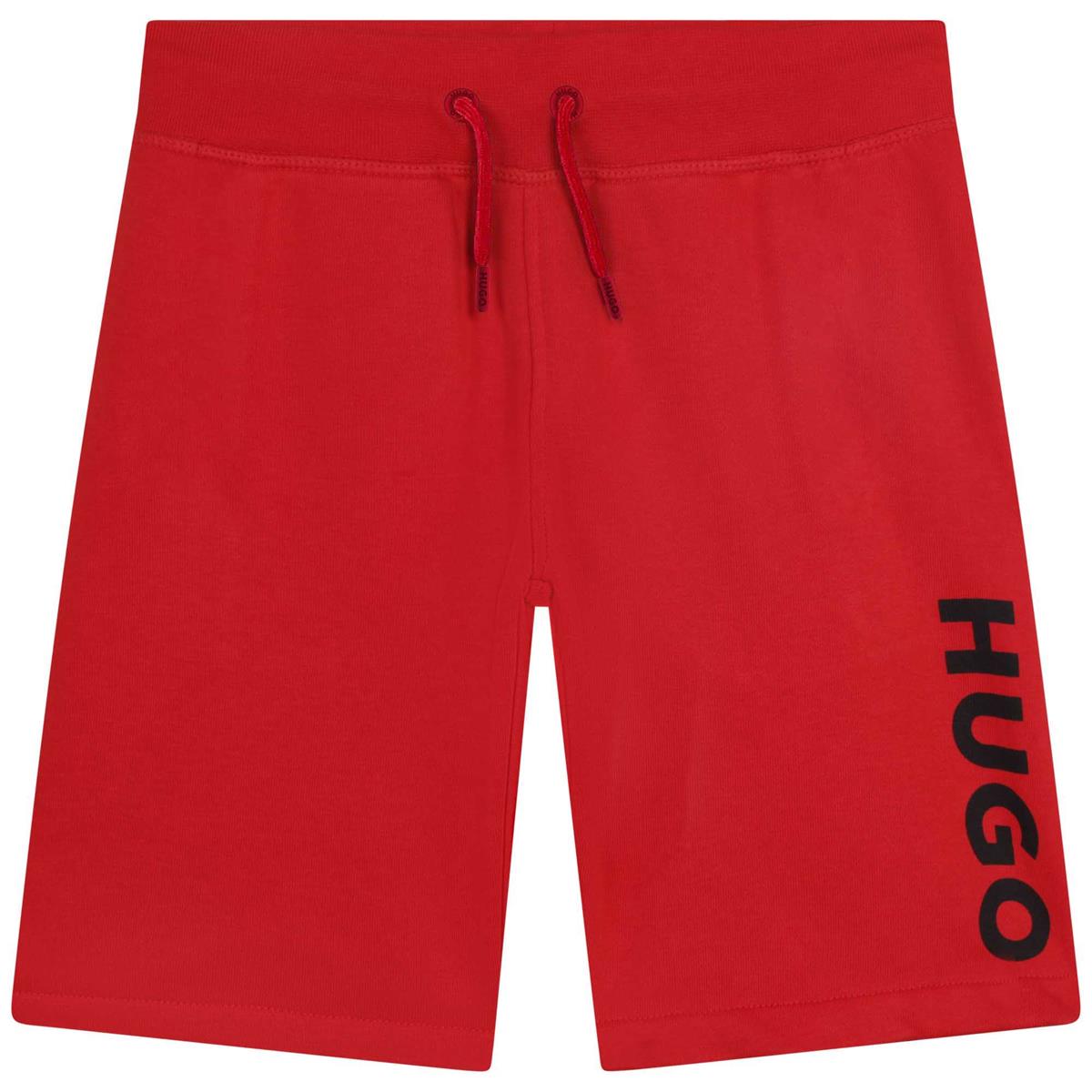 Boys Red Logo Shorts