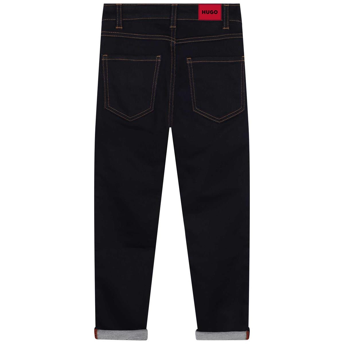 Boys Black Denim Trousers