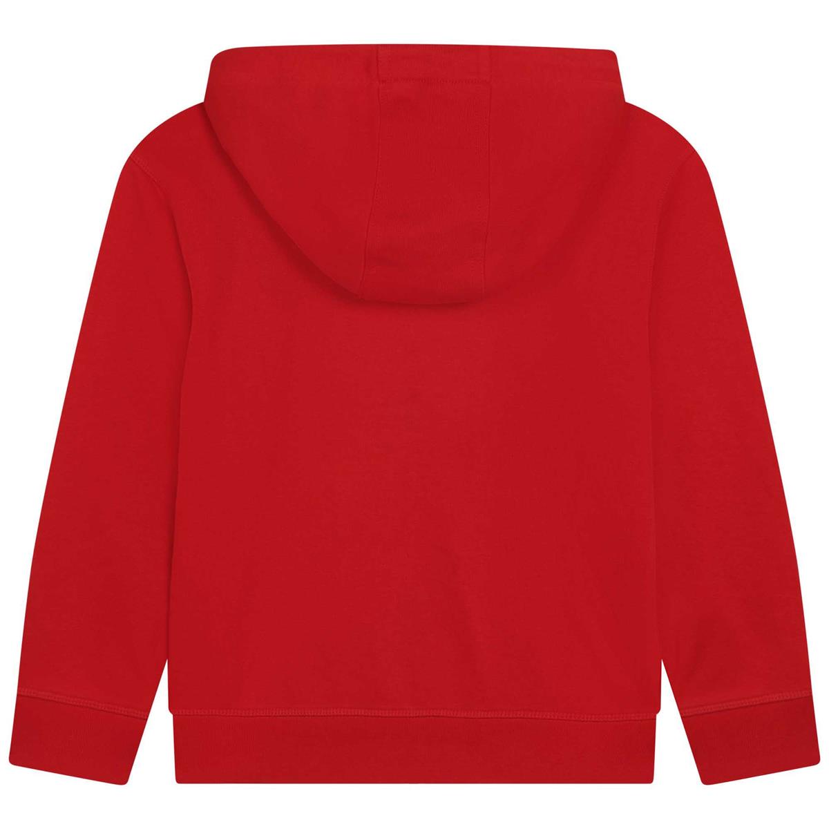 Boys Red Zip-Up Top