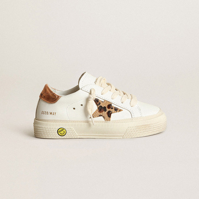 Boys & Girls Brown Star Shoes