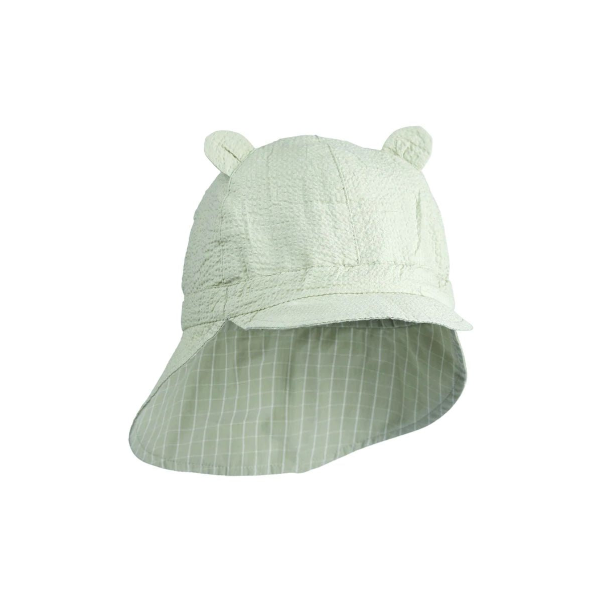 Boys & Girls Green Check Double Sided Sunhat