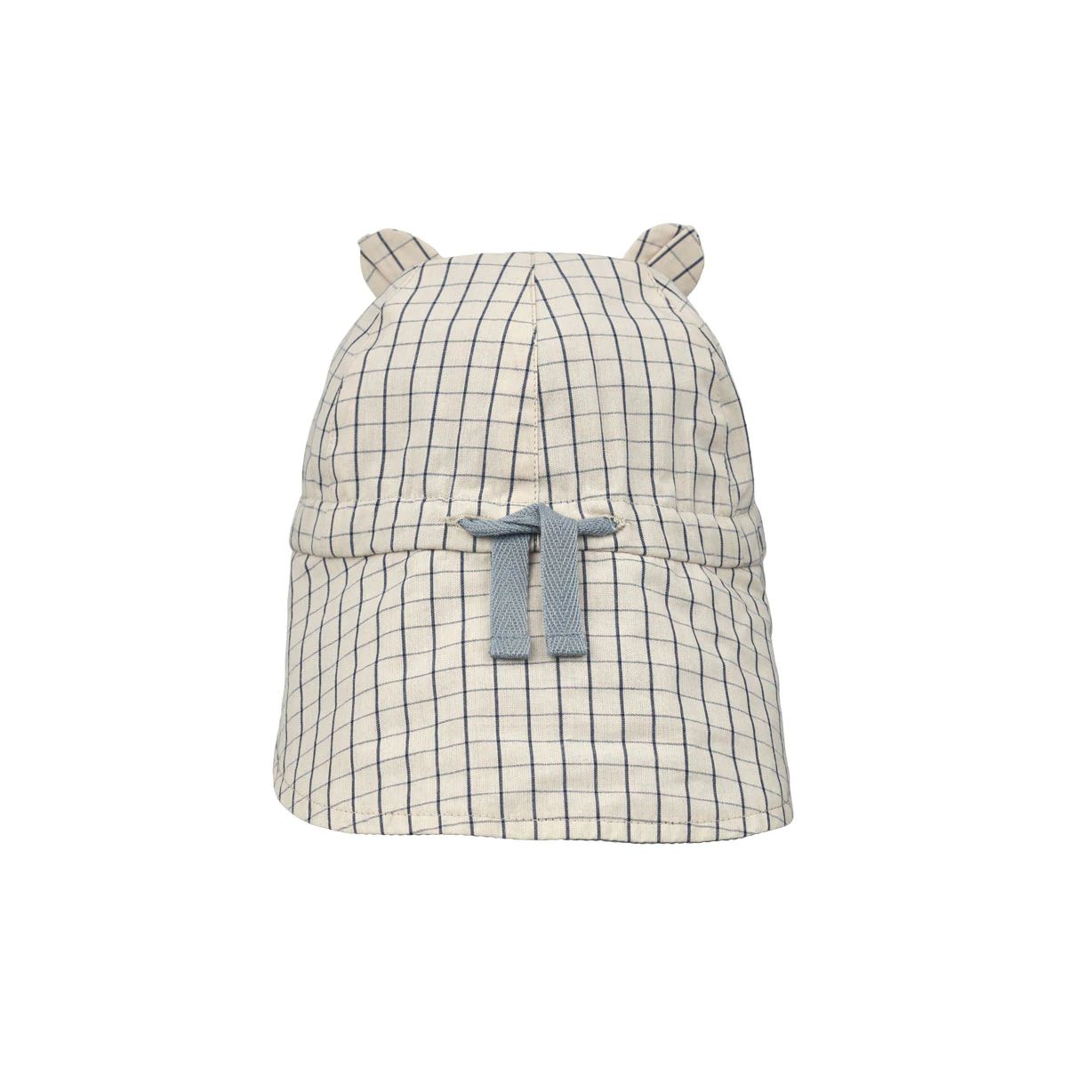 Boys & Girls Navy Check Double Sided Sunhat