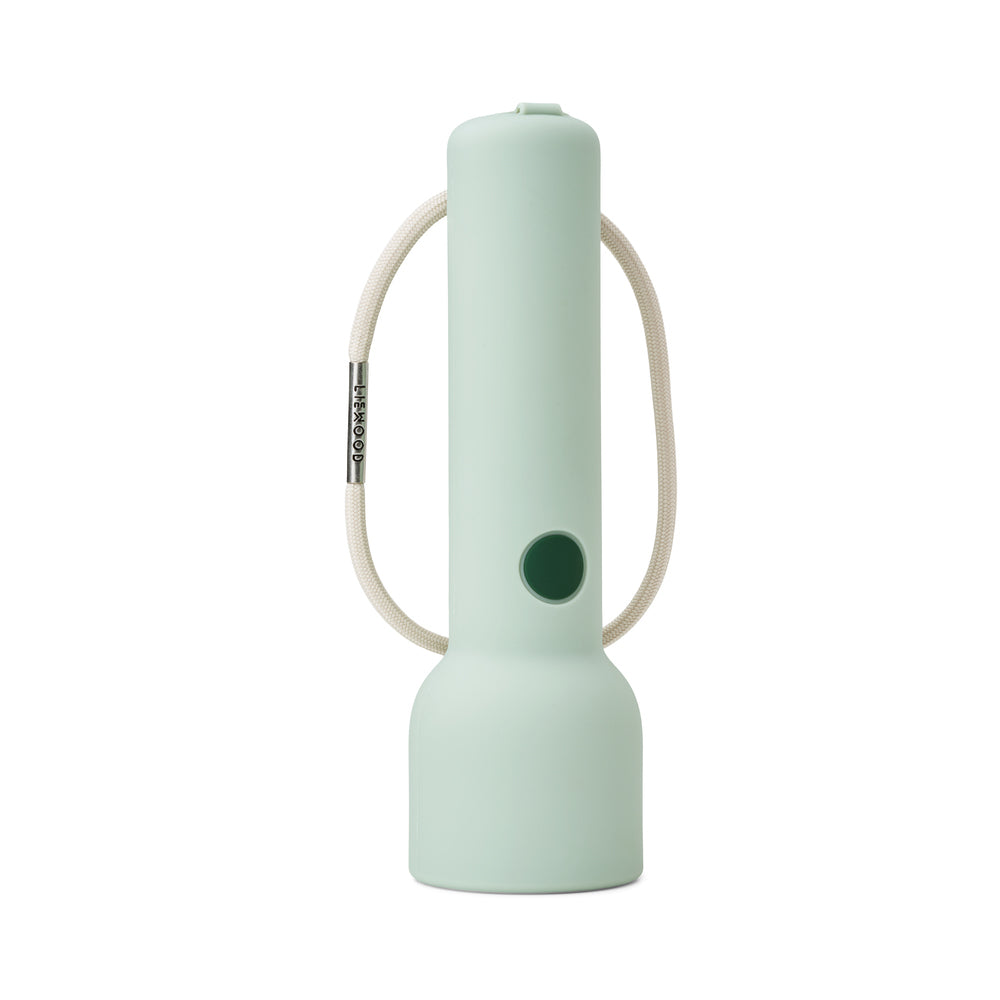 Lampe de poche rechargeable en silicone menthe