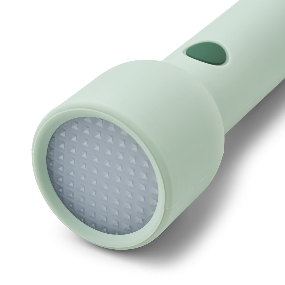 Lampe de poche rechargeable en silicone menthe