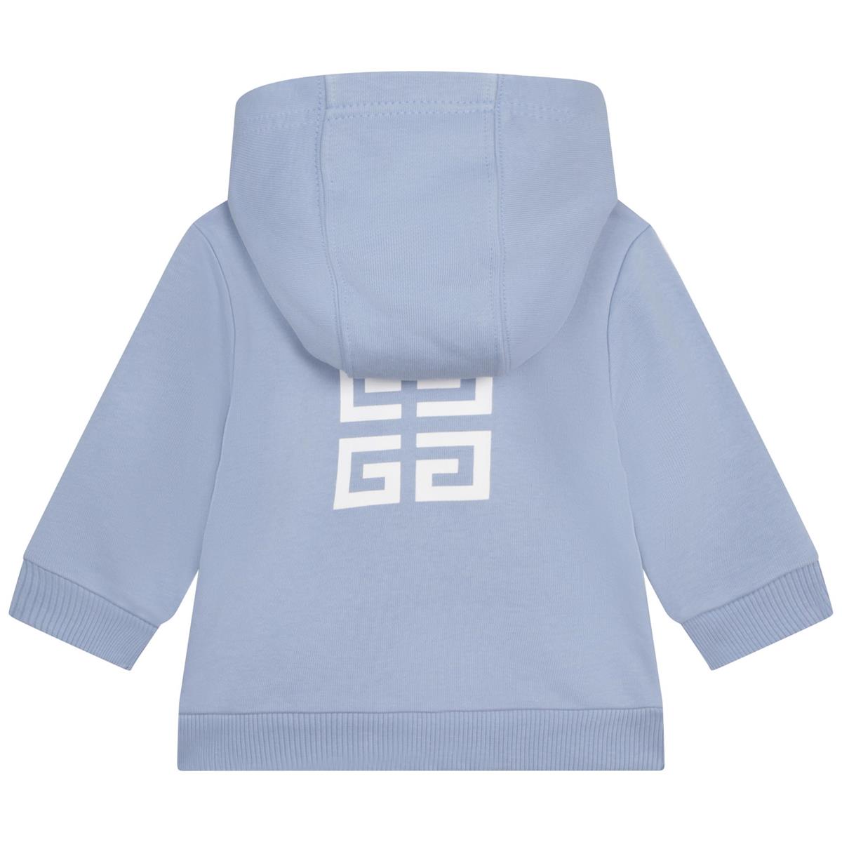 Baby Boys & Girls Blue Hooded Sweatshirt