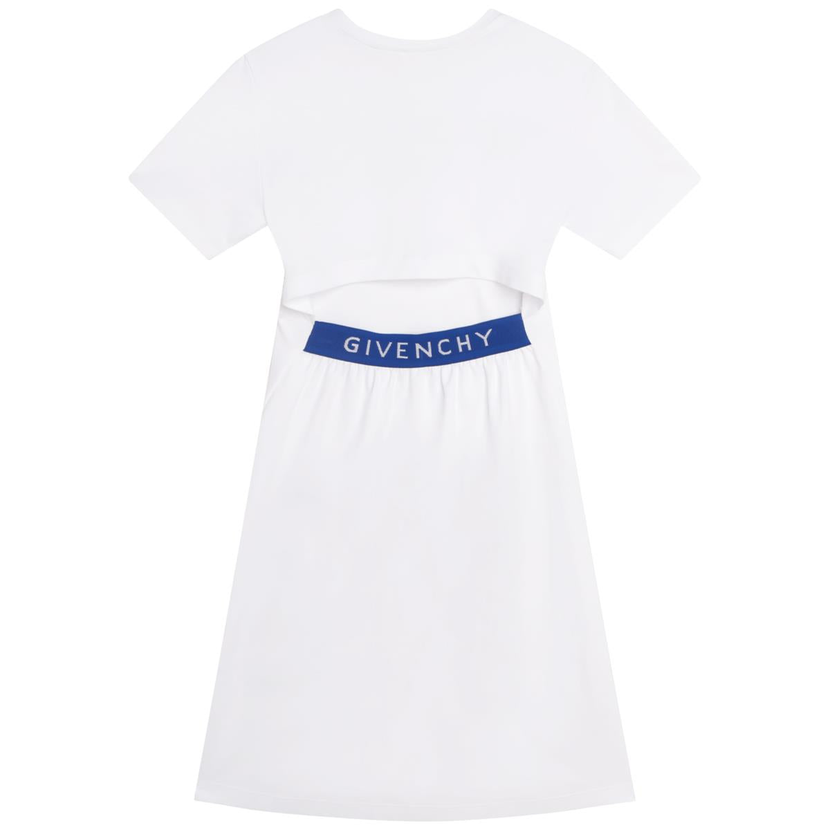 Girls White Logo Dress