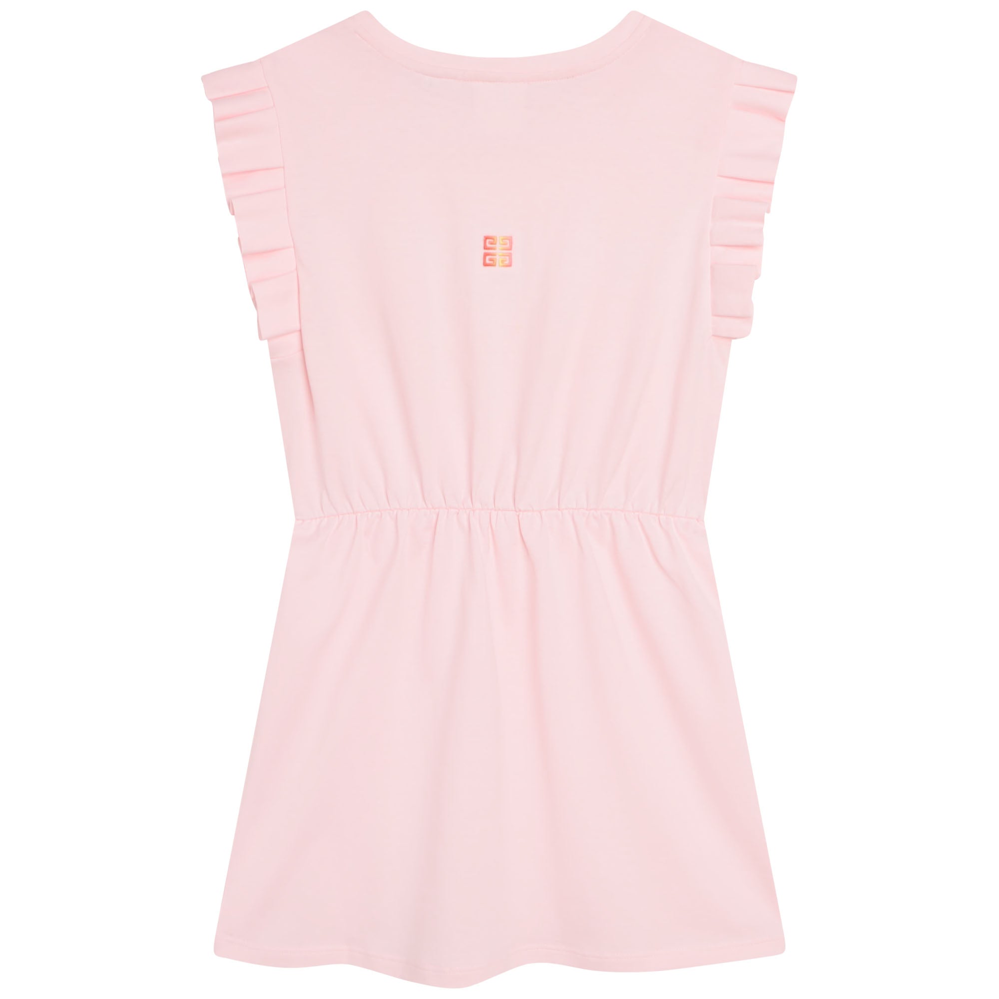Girls Pink Logo Cotton Dress