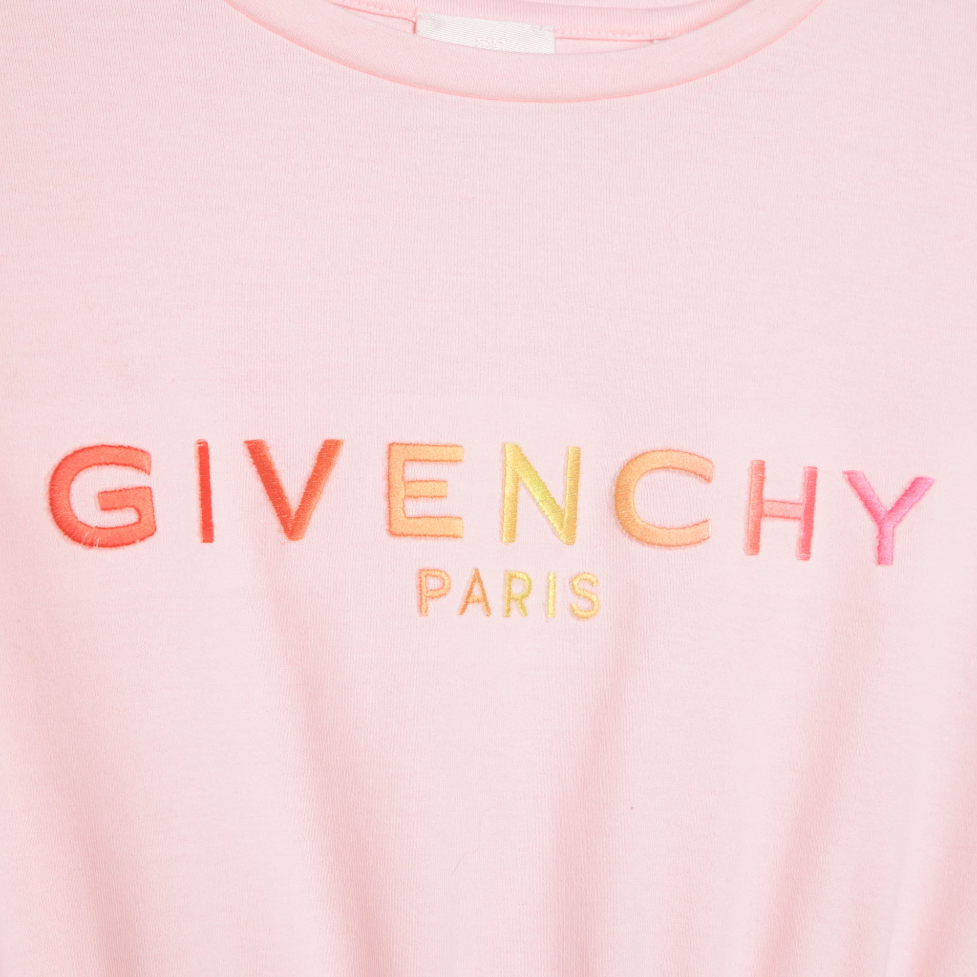 Girls Pink Logo Cotton Dress