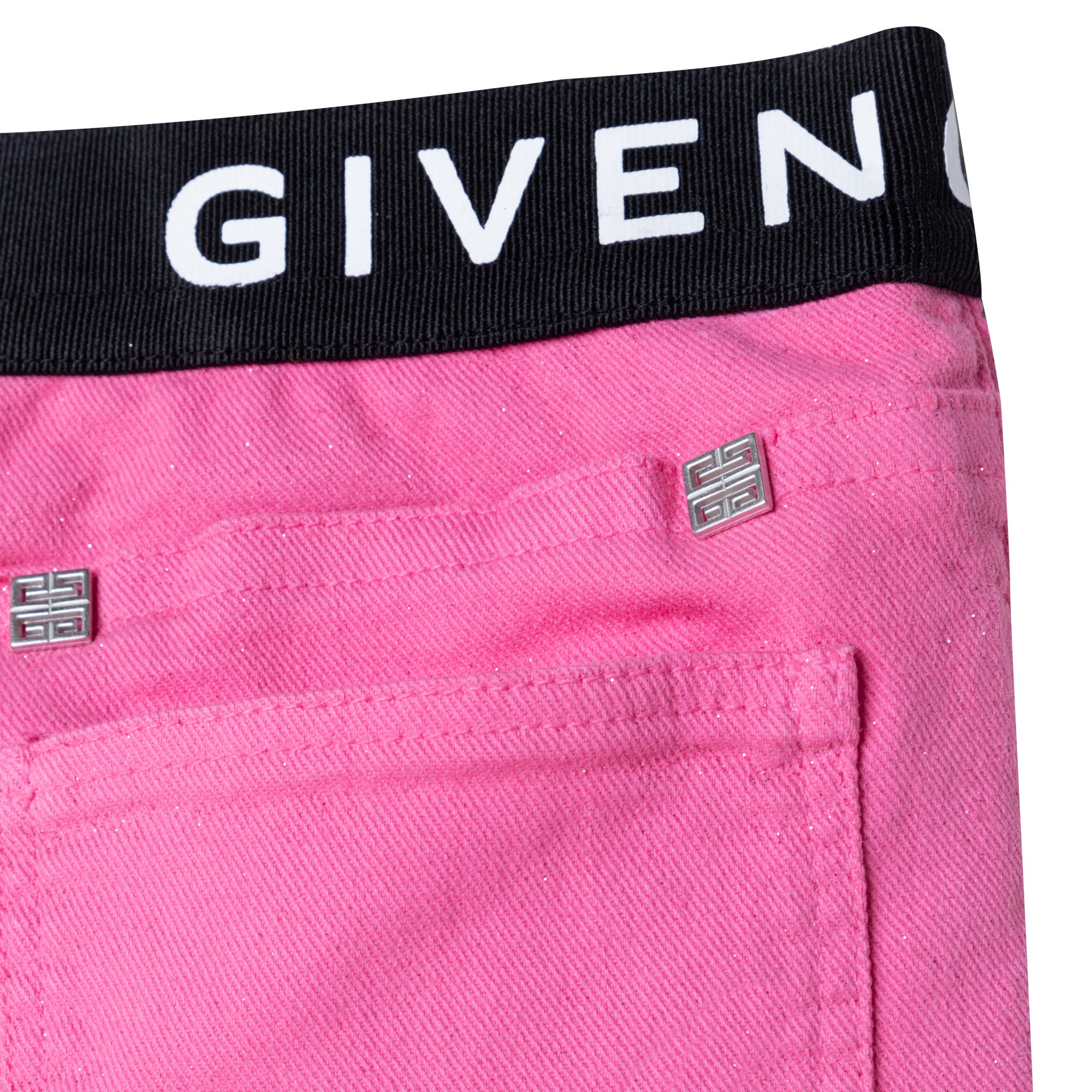 Girls Pink Logo Trousers