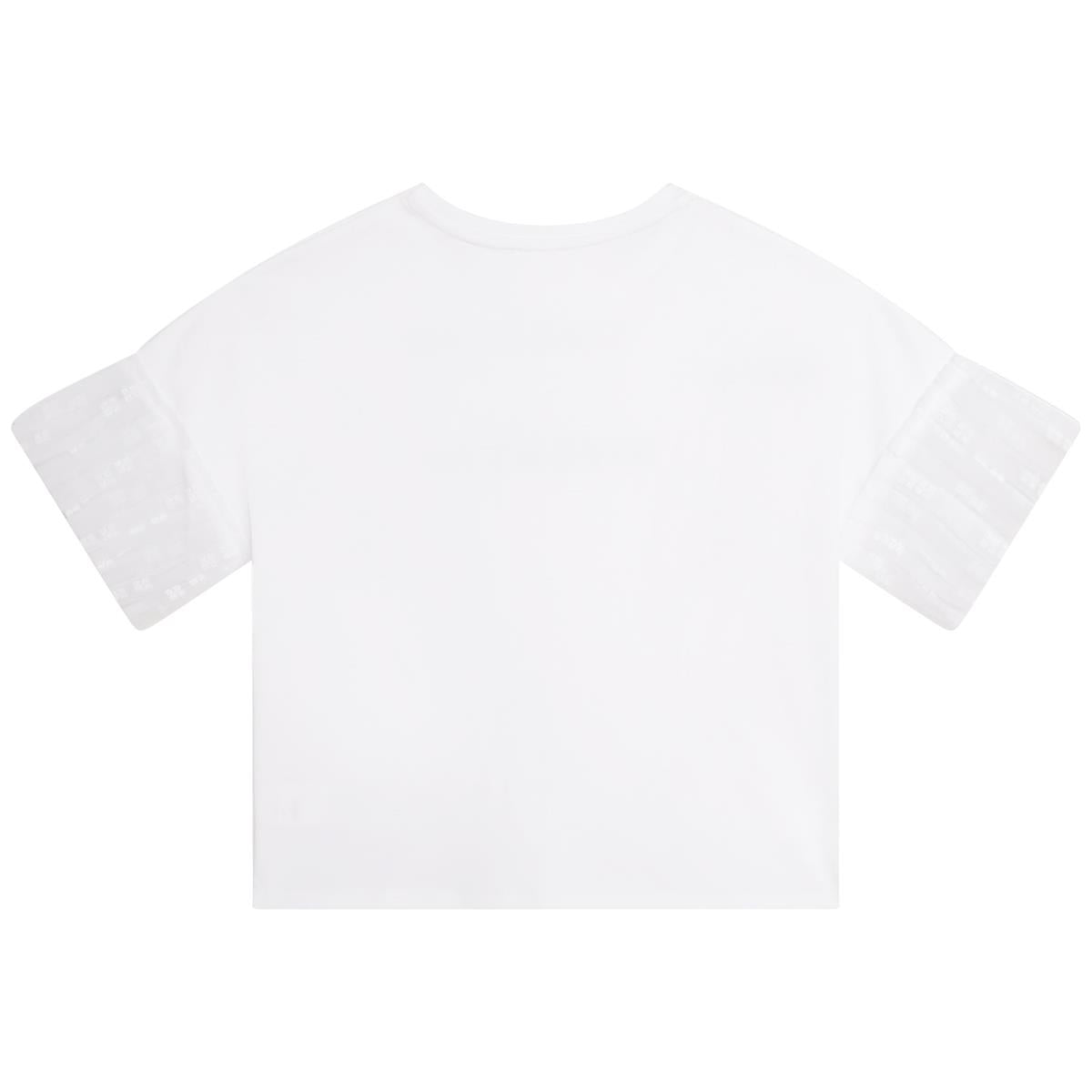 Girls White Logo T-Shirt