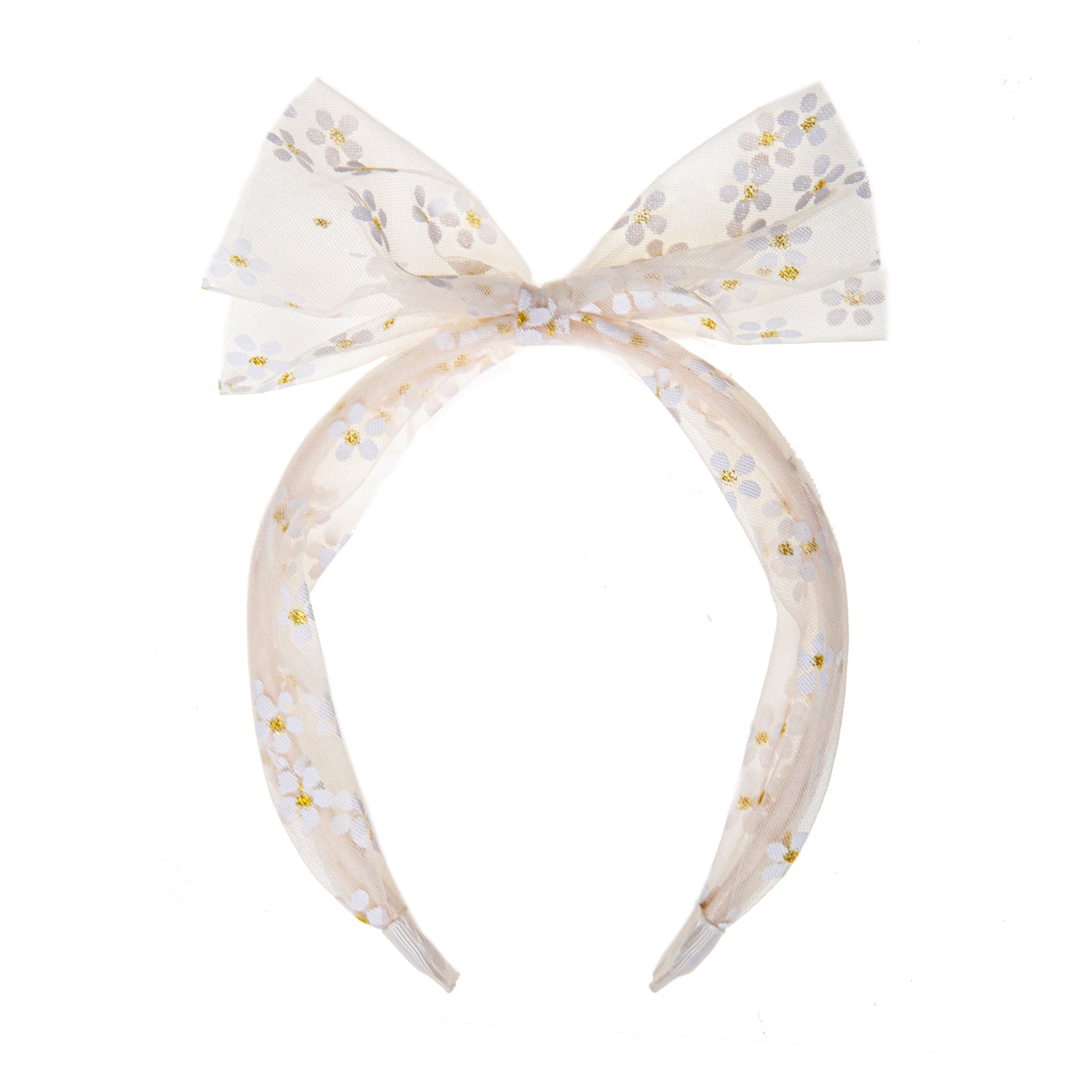 Serre-tête fleur à paillettes