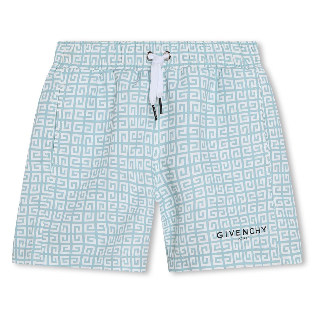 Boys Green Logo Swim Shorts