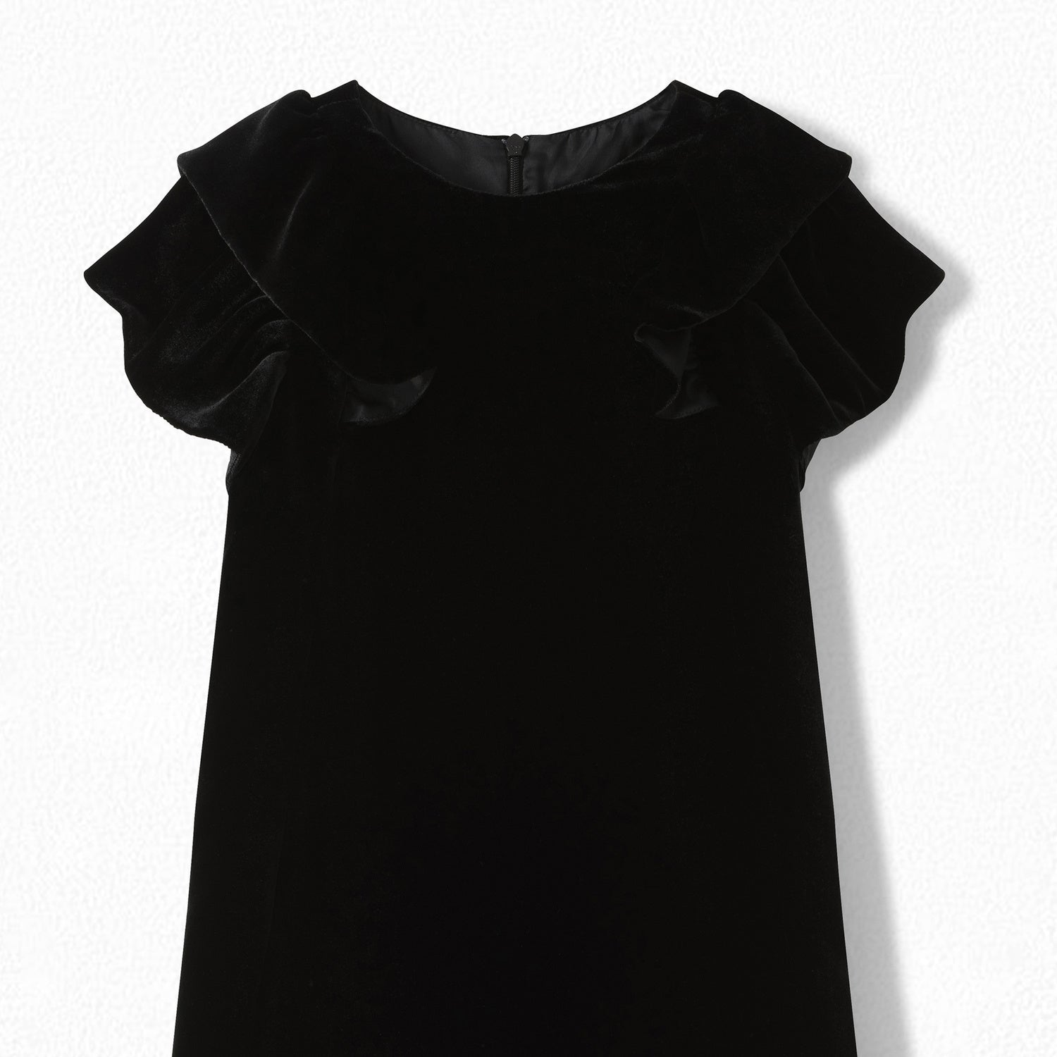 Robe noire en velours pour fille