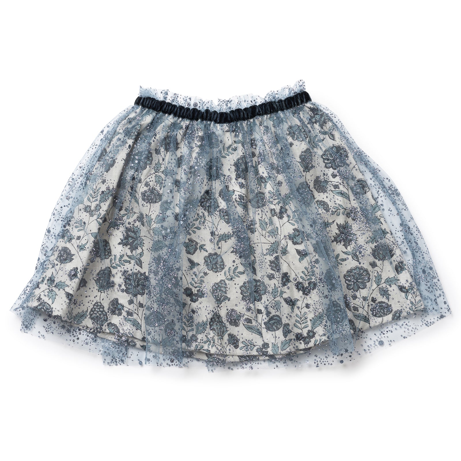 Jupe en tulle bleu et paillettes pour filles