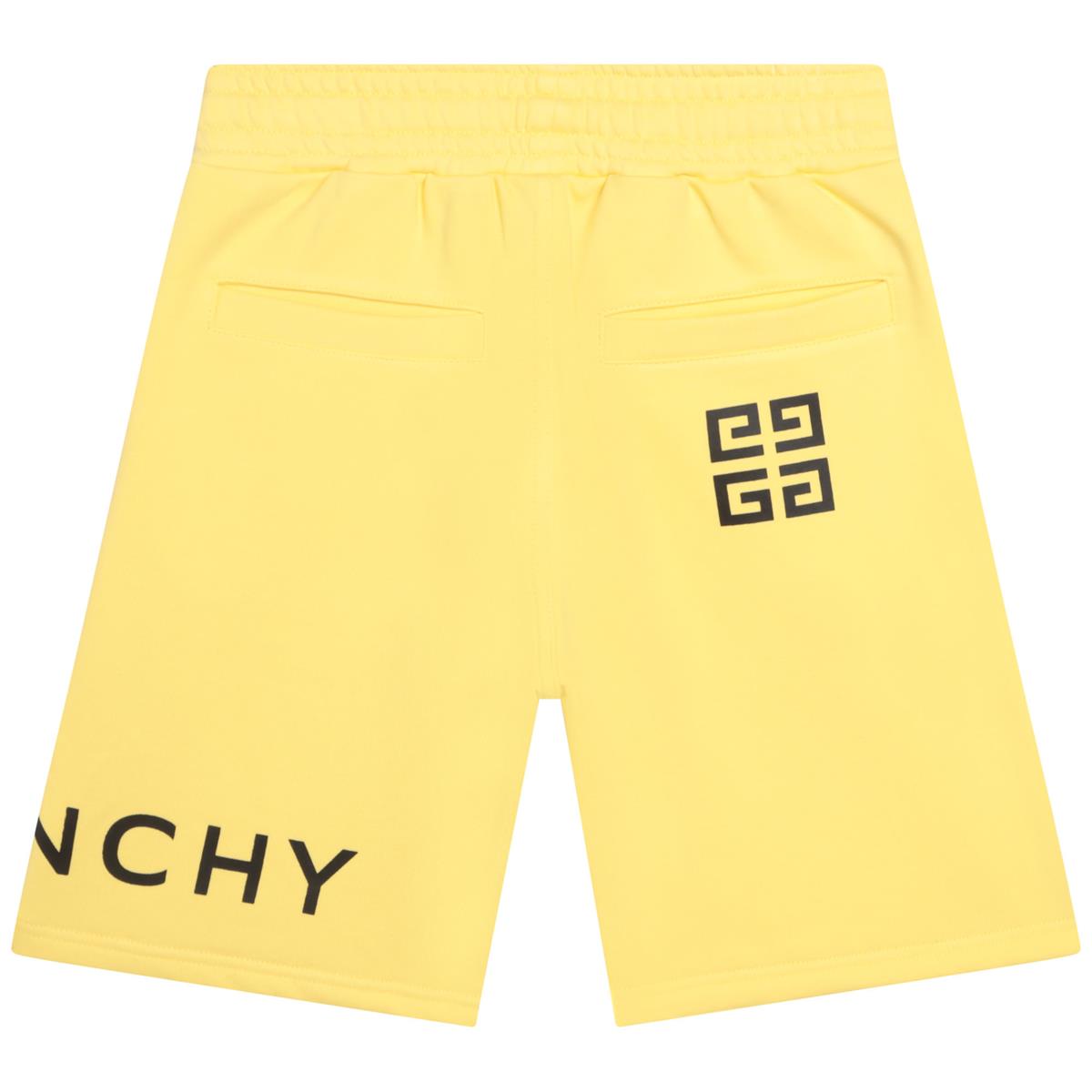 Boys Yellow Logo Shorts