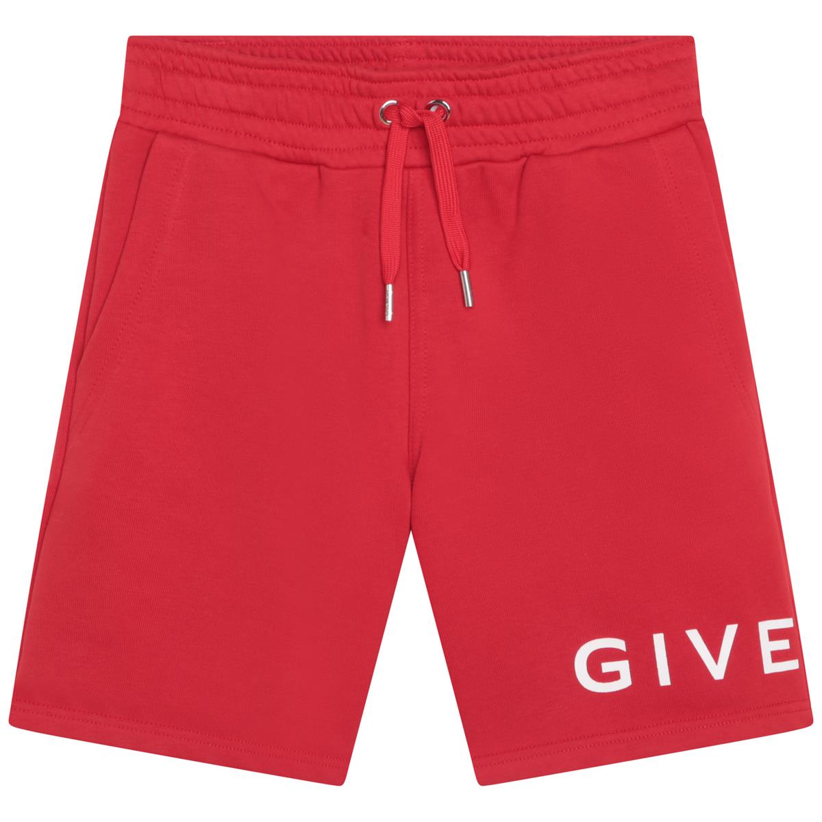 Boys Red Logo Shorts