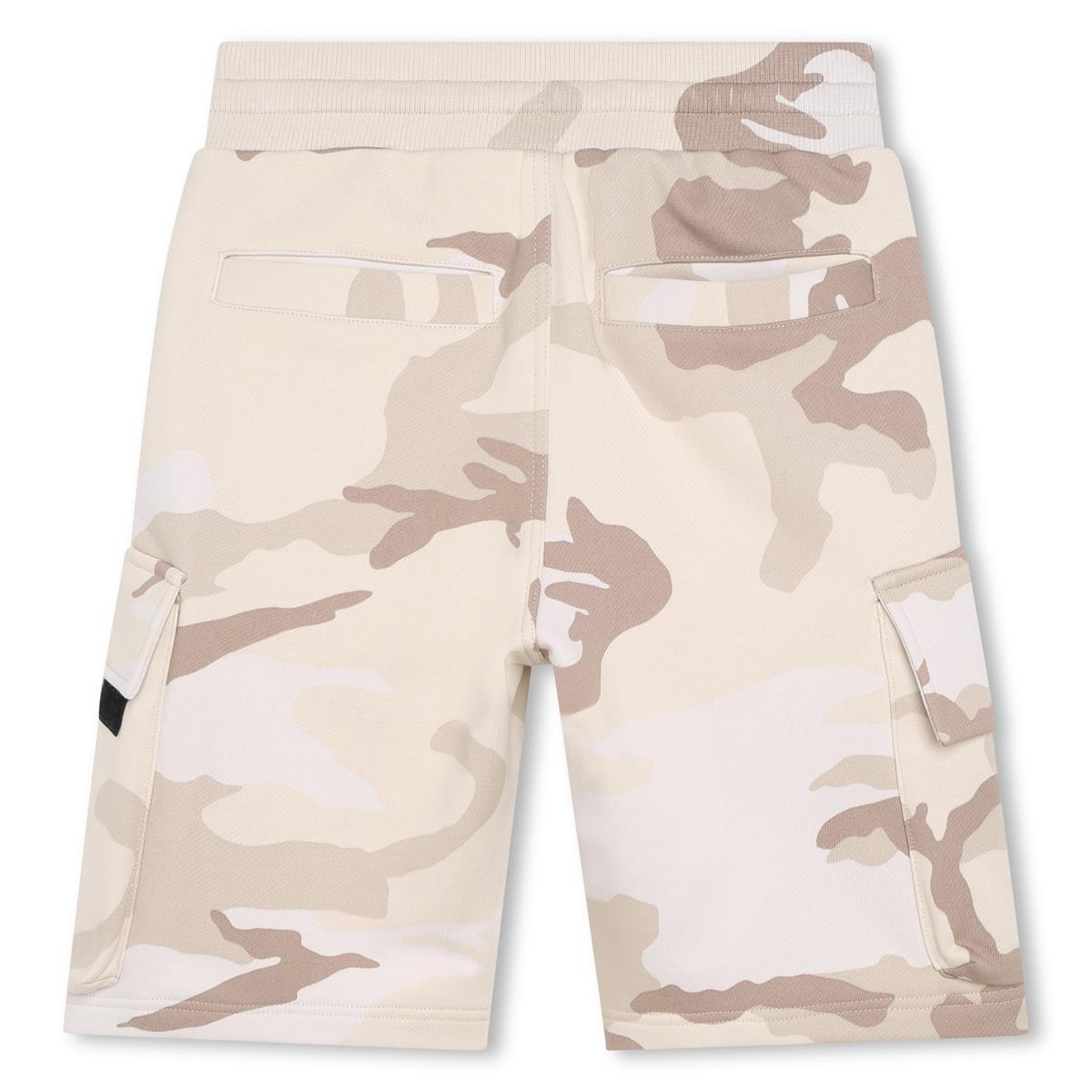Boys Beige Logo Shorts