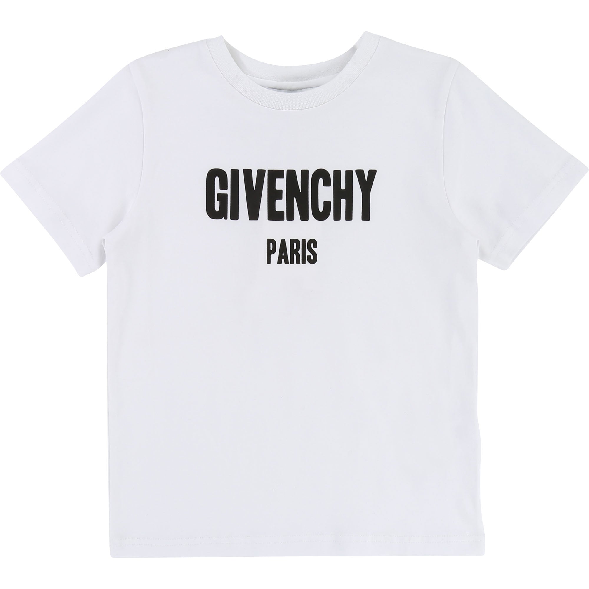 Boys White Logo Cotton T-shirt