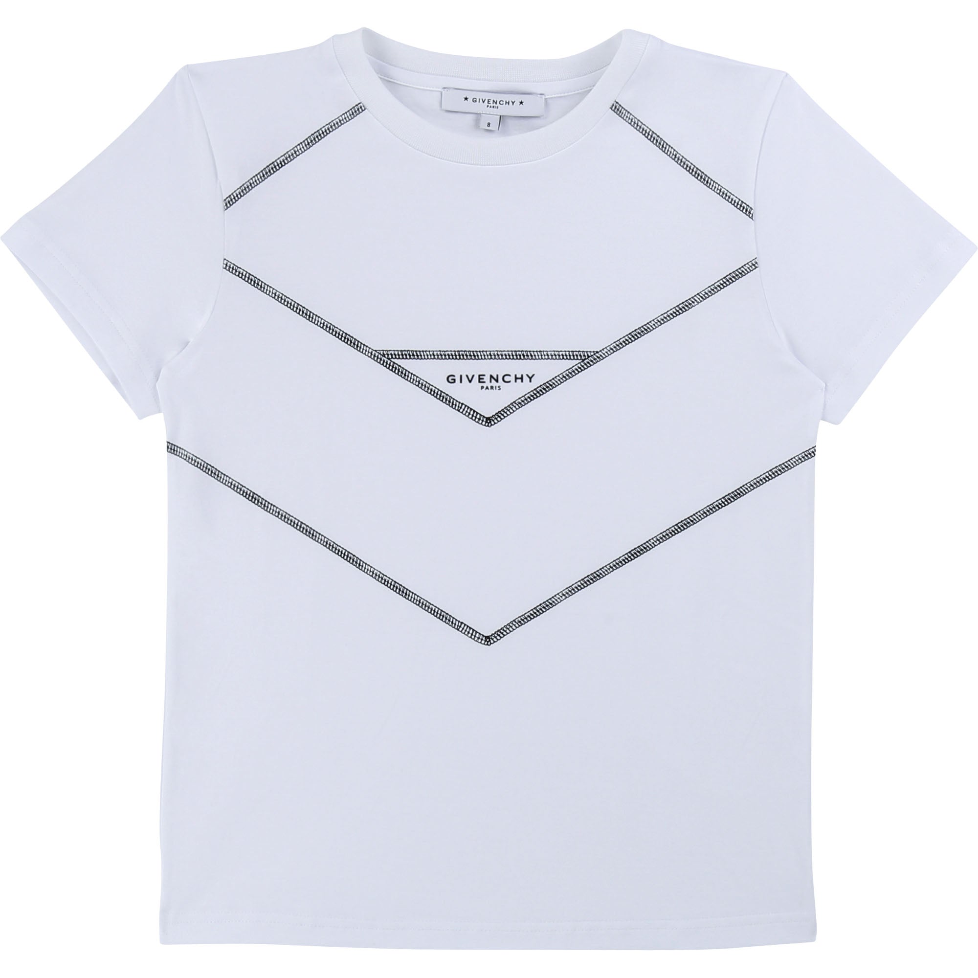 Boys White Logo Cotton T-shirt
