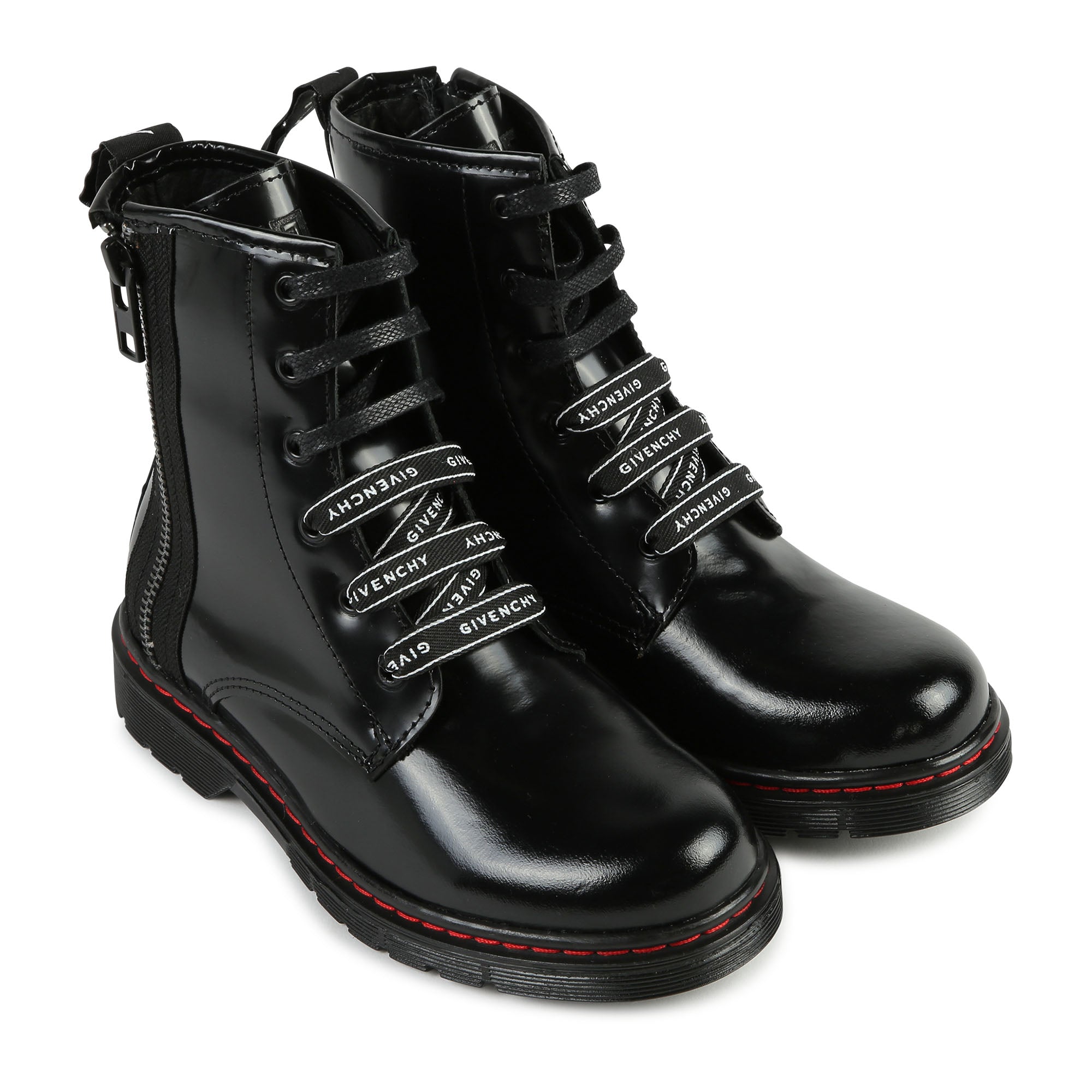 Boys Black Leather Shoes