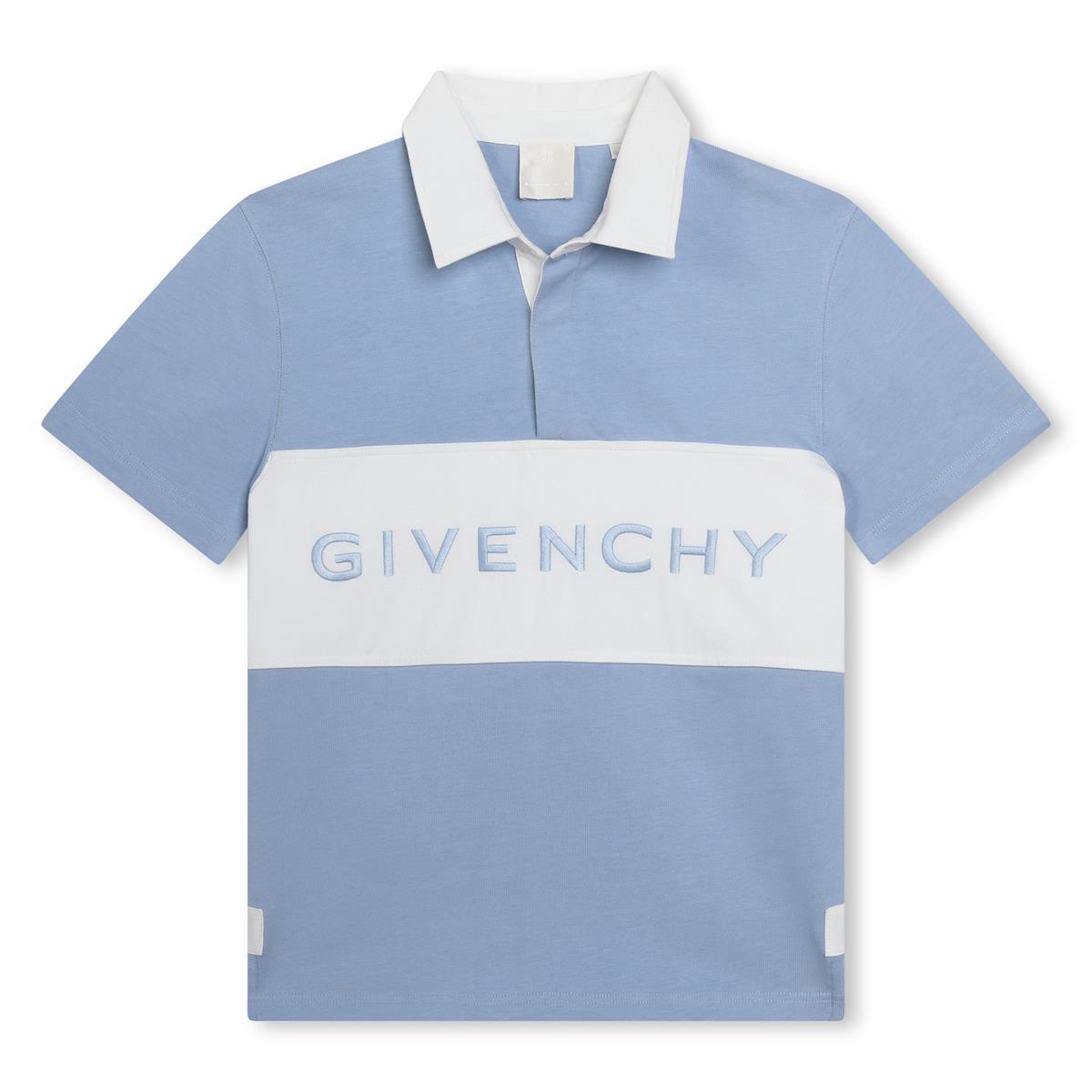 Boys Blue Cotton Polo Shirt