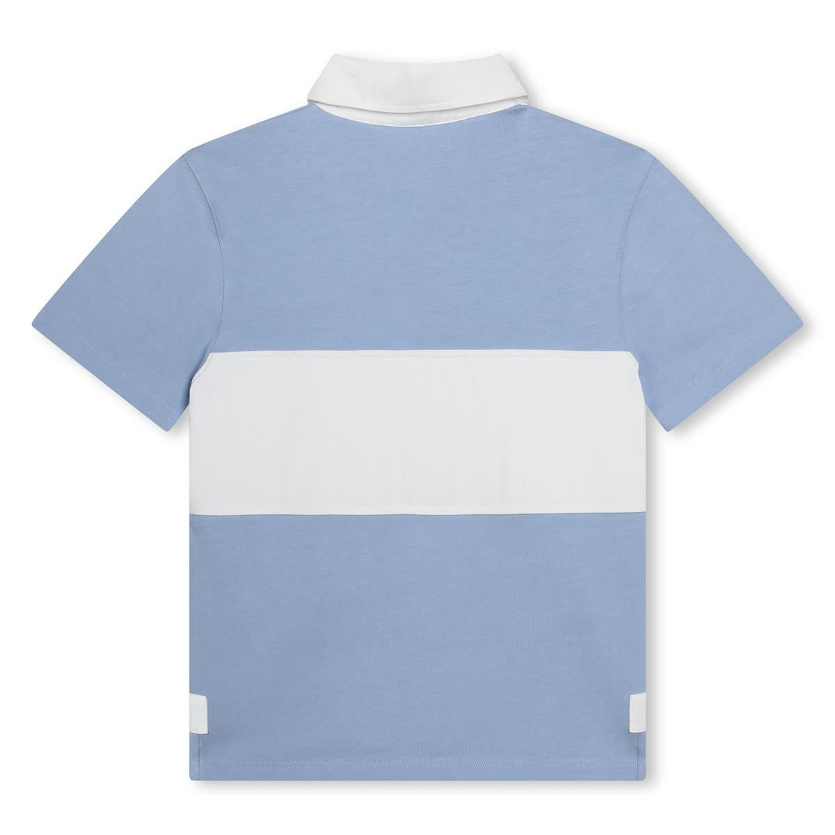 Boys Blue Cotton Polo Shirt