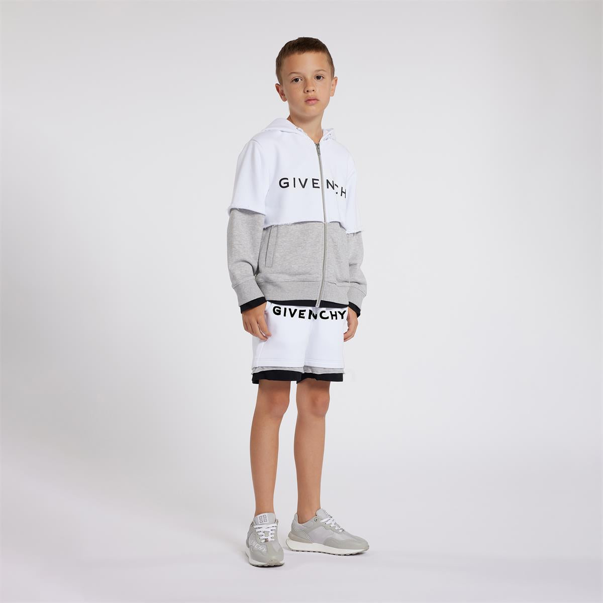 Boys White Logo Shorts